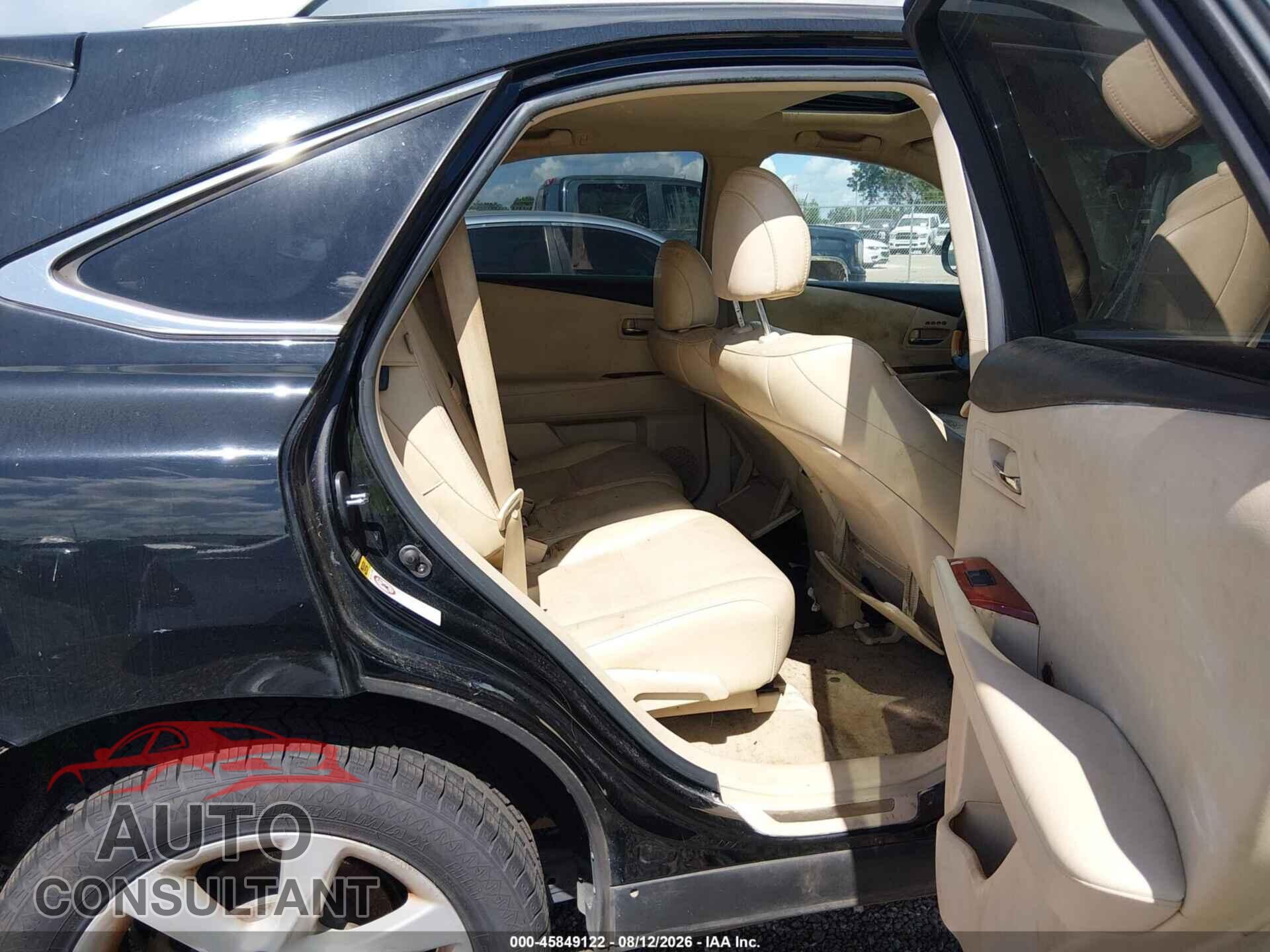 LEXUS RX 350 2010 - 2T2ZK1BA0AC008003