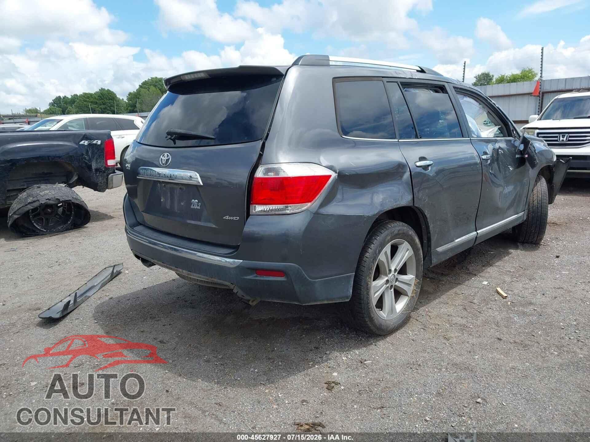 TOYOTA HIGHLANDER 2013 - 5TDDK3EH8DS237995