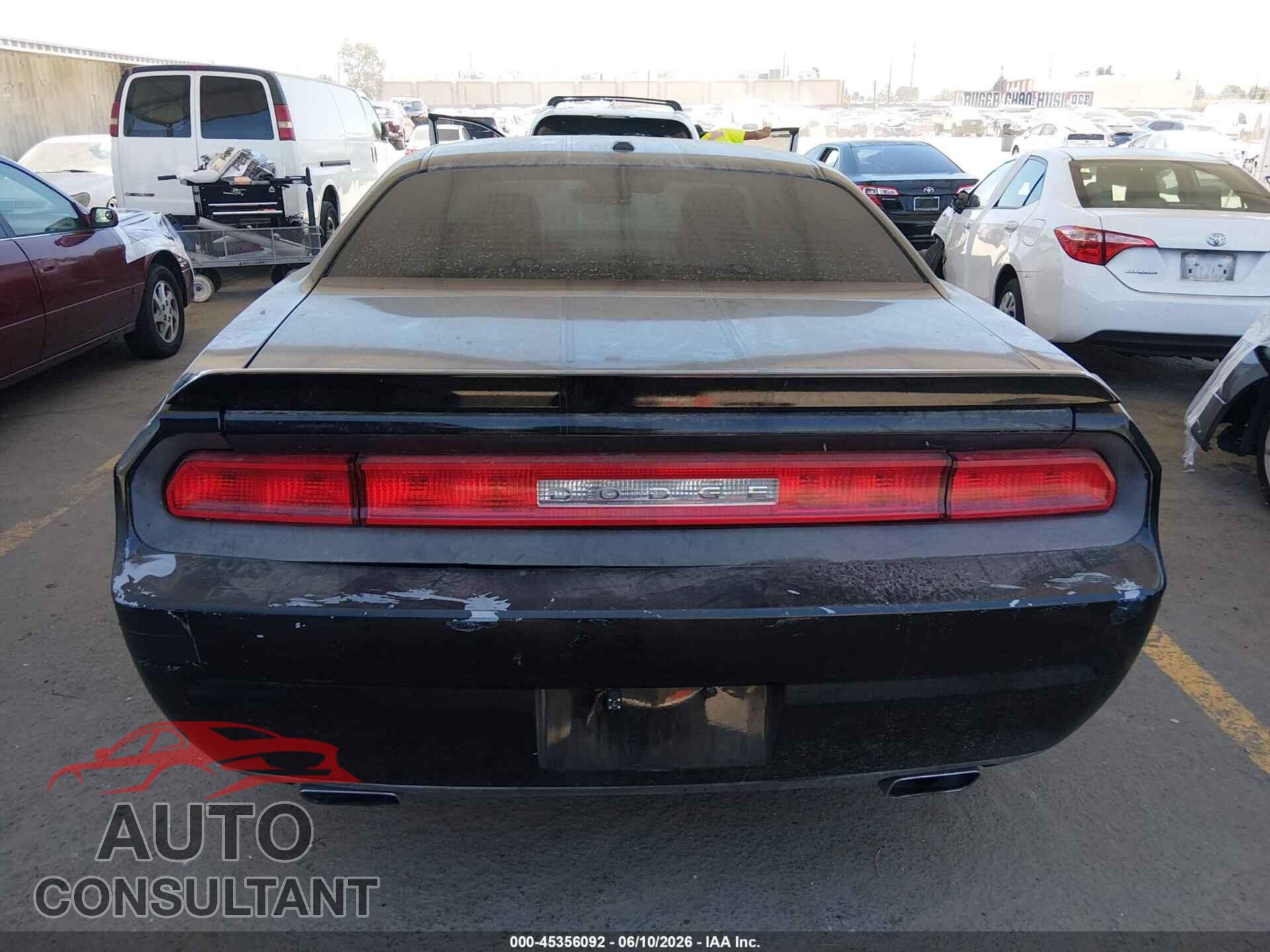 DODGE CHALLENGER 2012 - 2C3CDYAG3CH294770