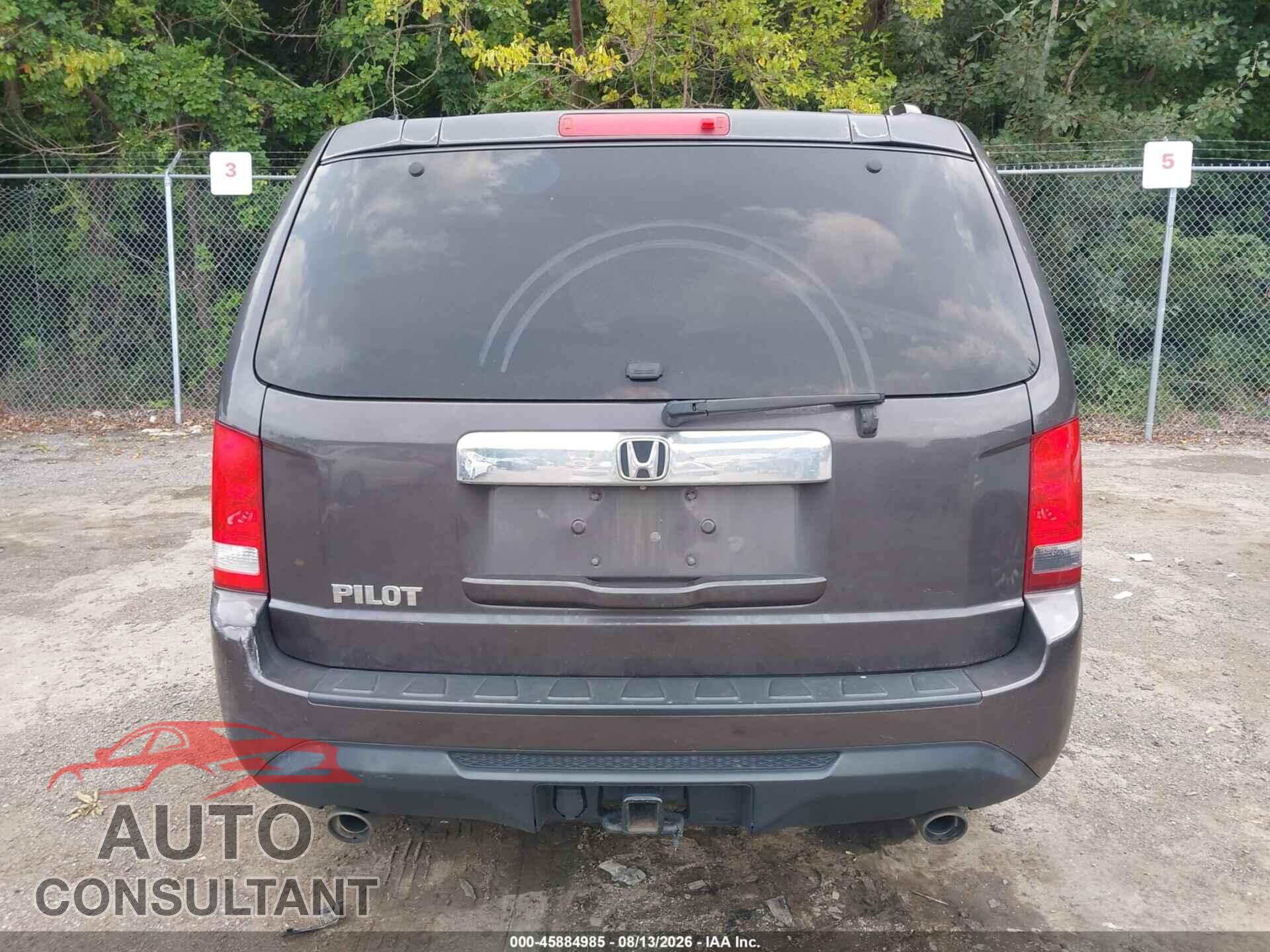 HONDA PILOT 2012 - 5FNYF3H62CB018825