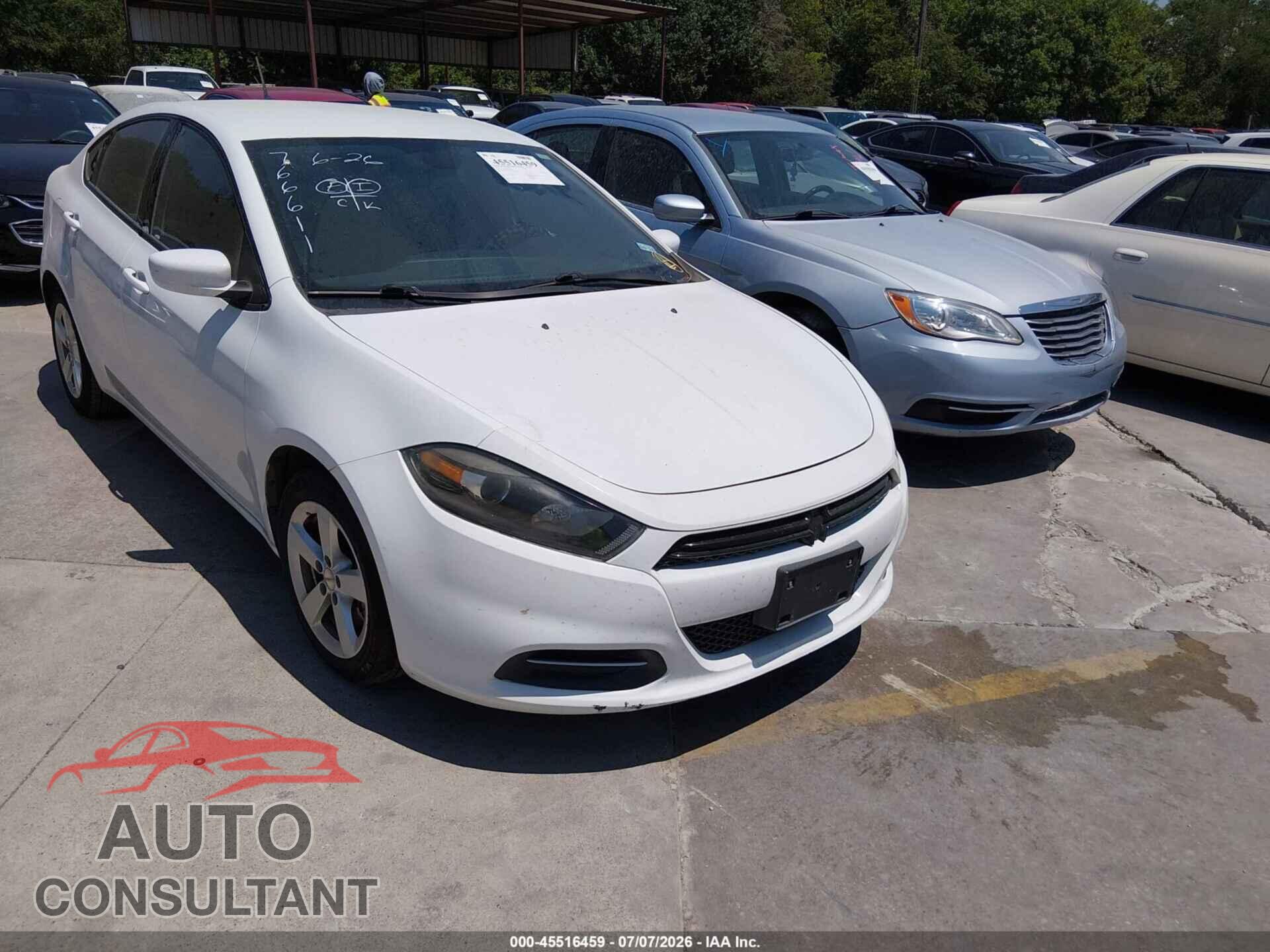 DODGE DART 2016 - 1C3CDFBB7GD766611
