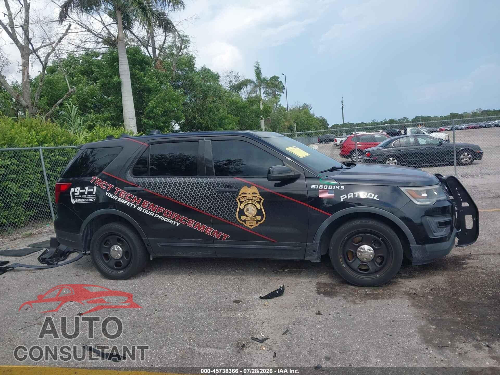 FORD POLICE INTERCEPTOR UTILITY 2018 - 1FM5K8AR8JGB58814