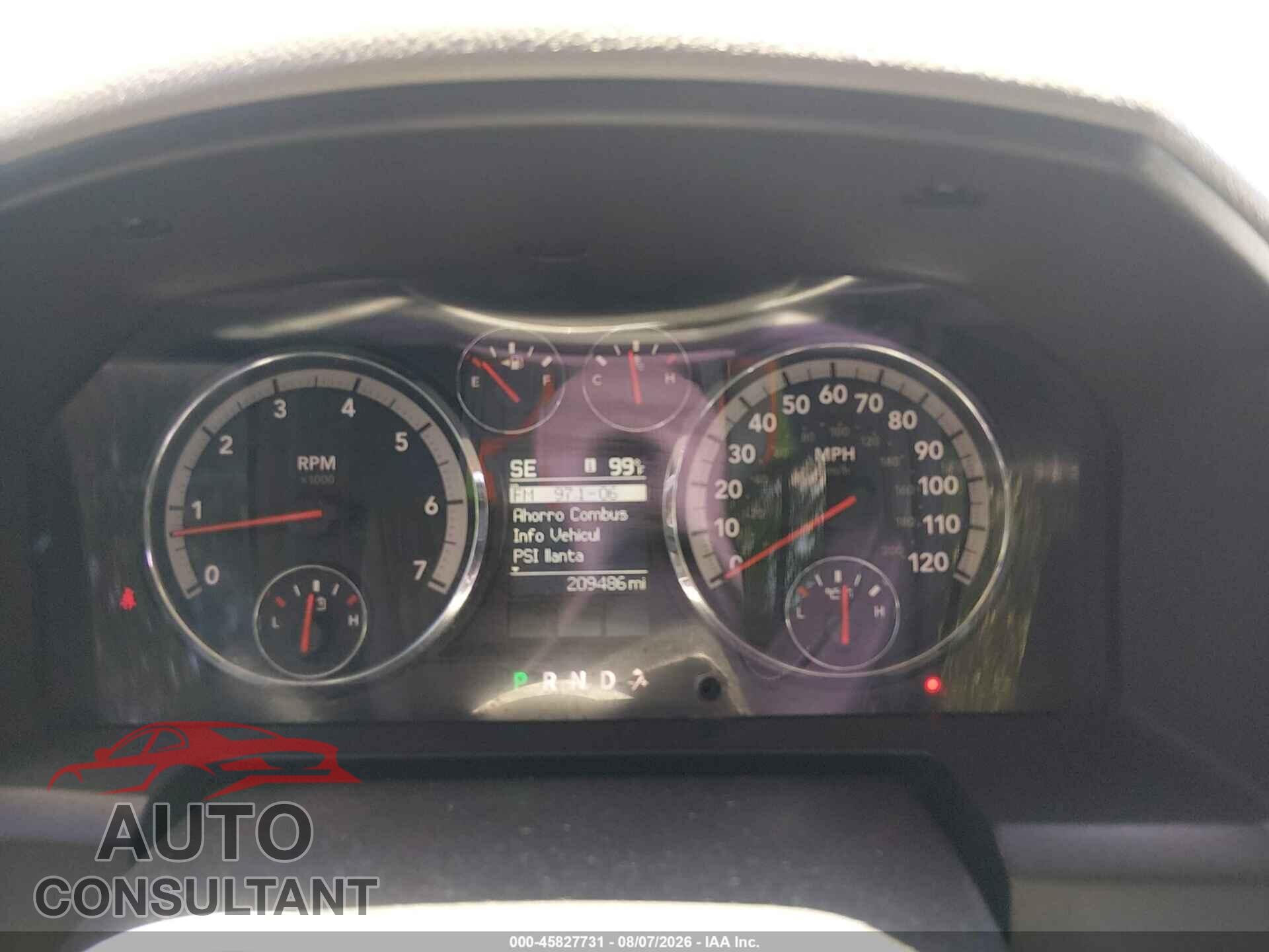 DODGE RAM 1500 2010 - 1D7RV1CT8AS151507