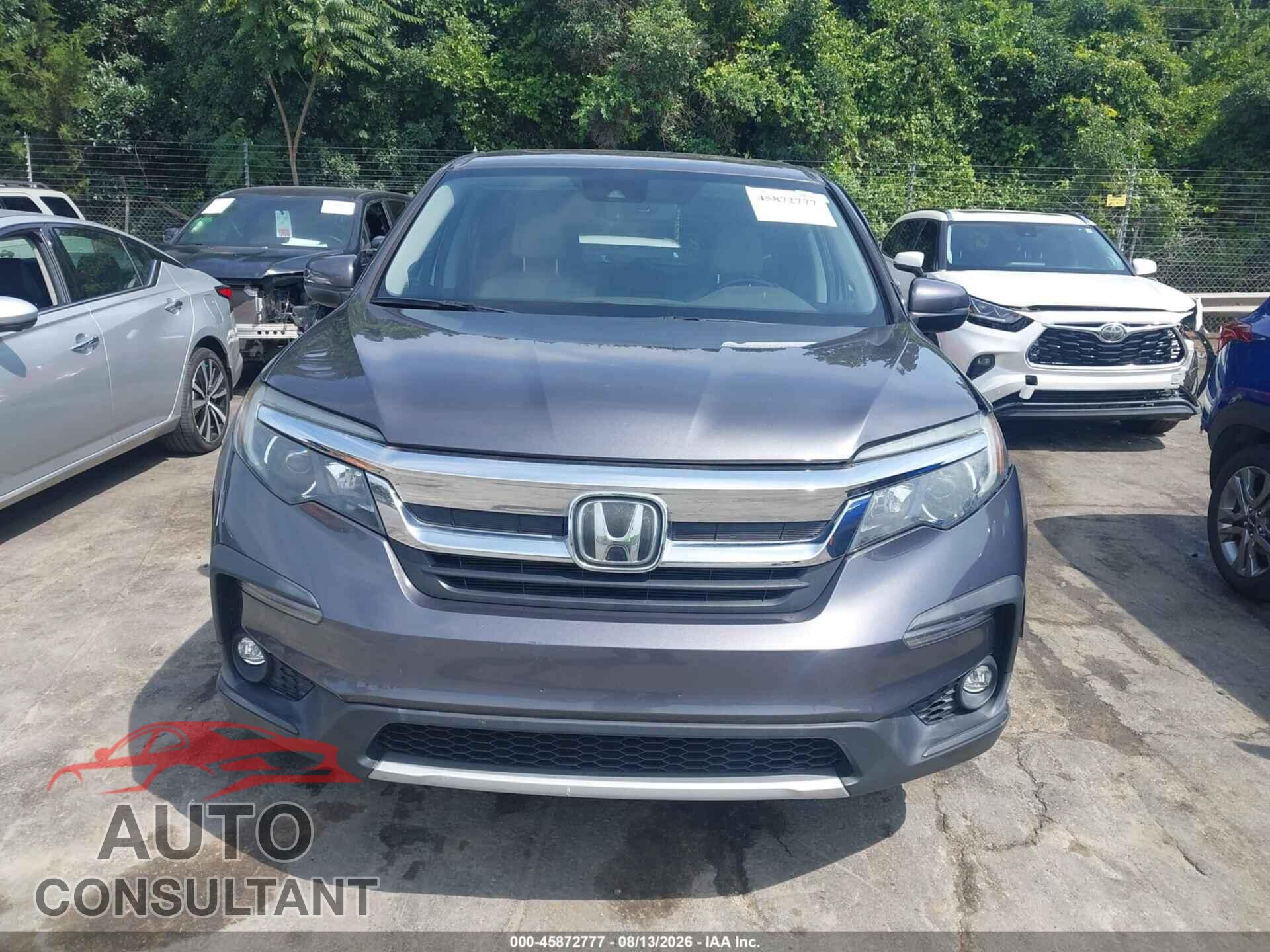 HONDA PILOT 2019 - 5FNYF5H45KB001090
