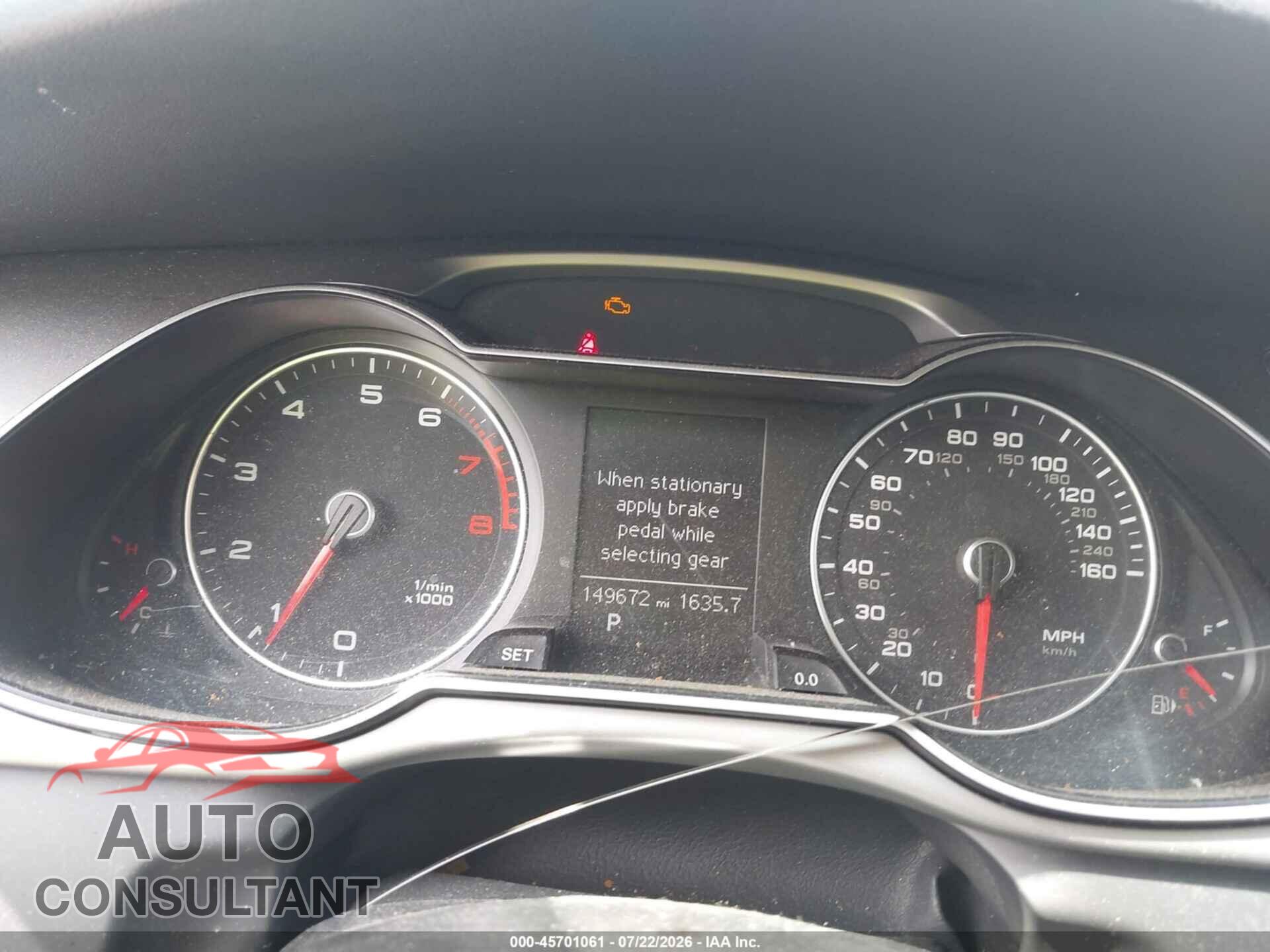AUDI A4 2013 - WAUAFAFL3DA045263