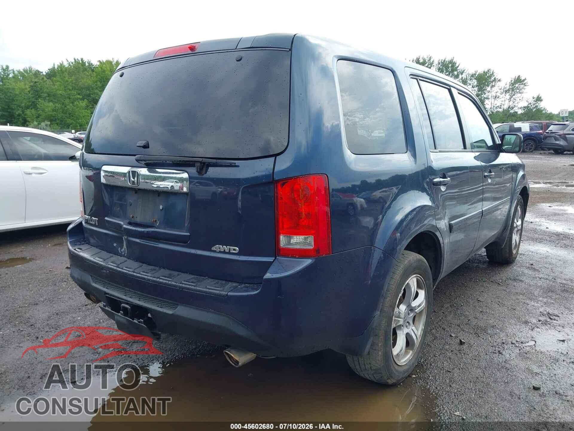 HONDA PILOT 2012 - 5FNYF4H56CB031882