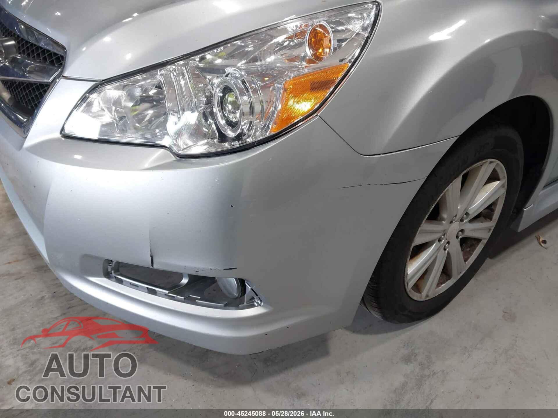 SUBARU LEGACY 2012 - 4S3BMBA61C3029280
