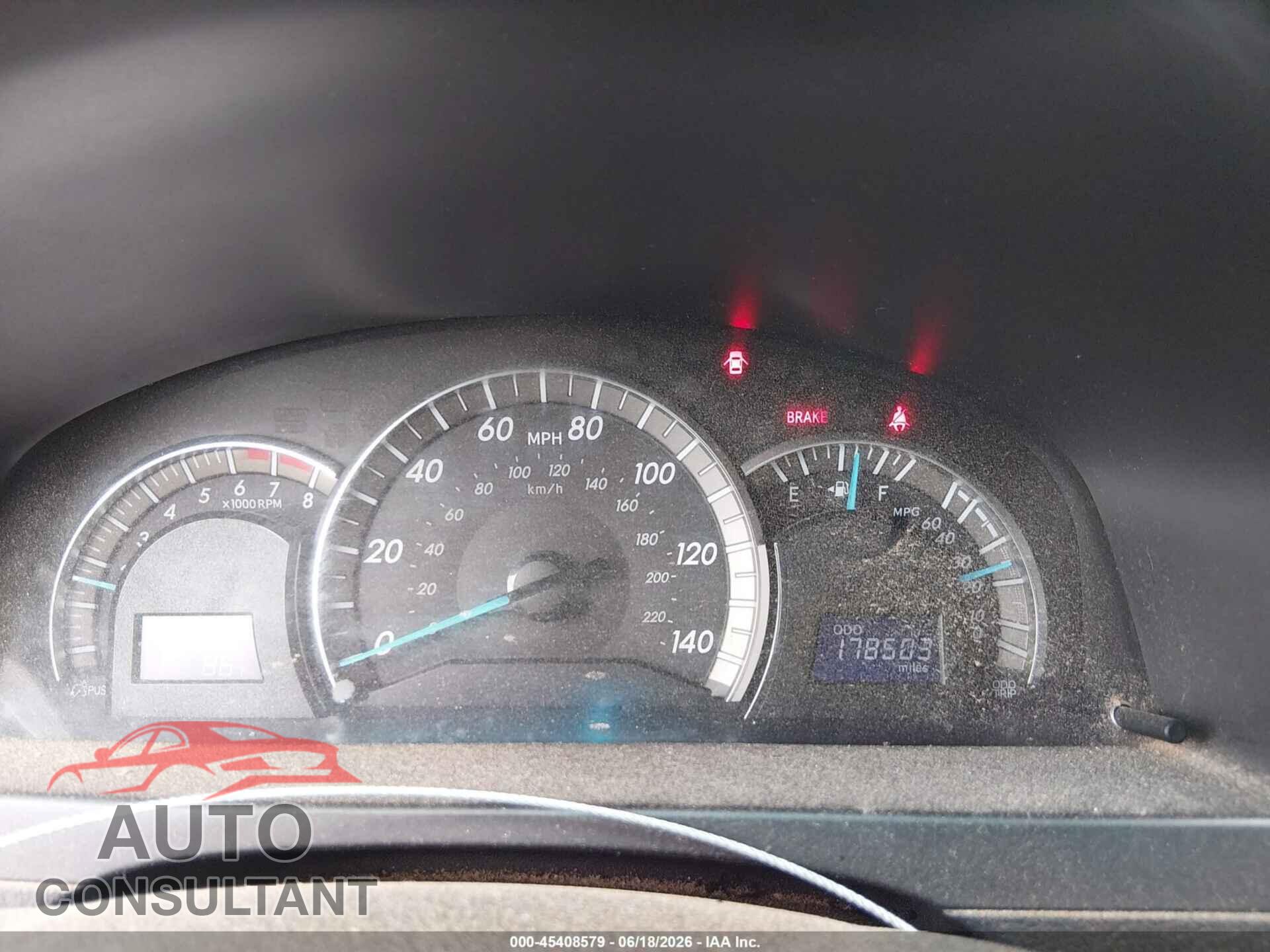 TOYOTA CAMRY 2012 - 4T1BF1FK3CU612367
