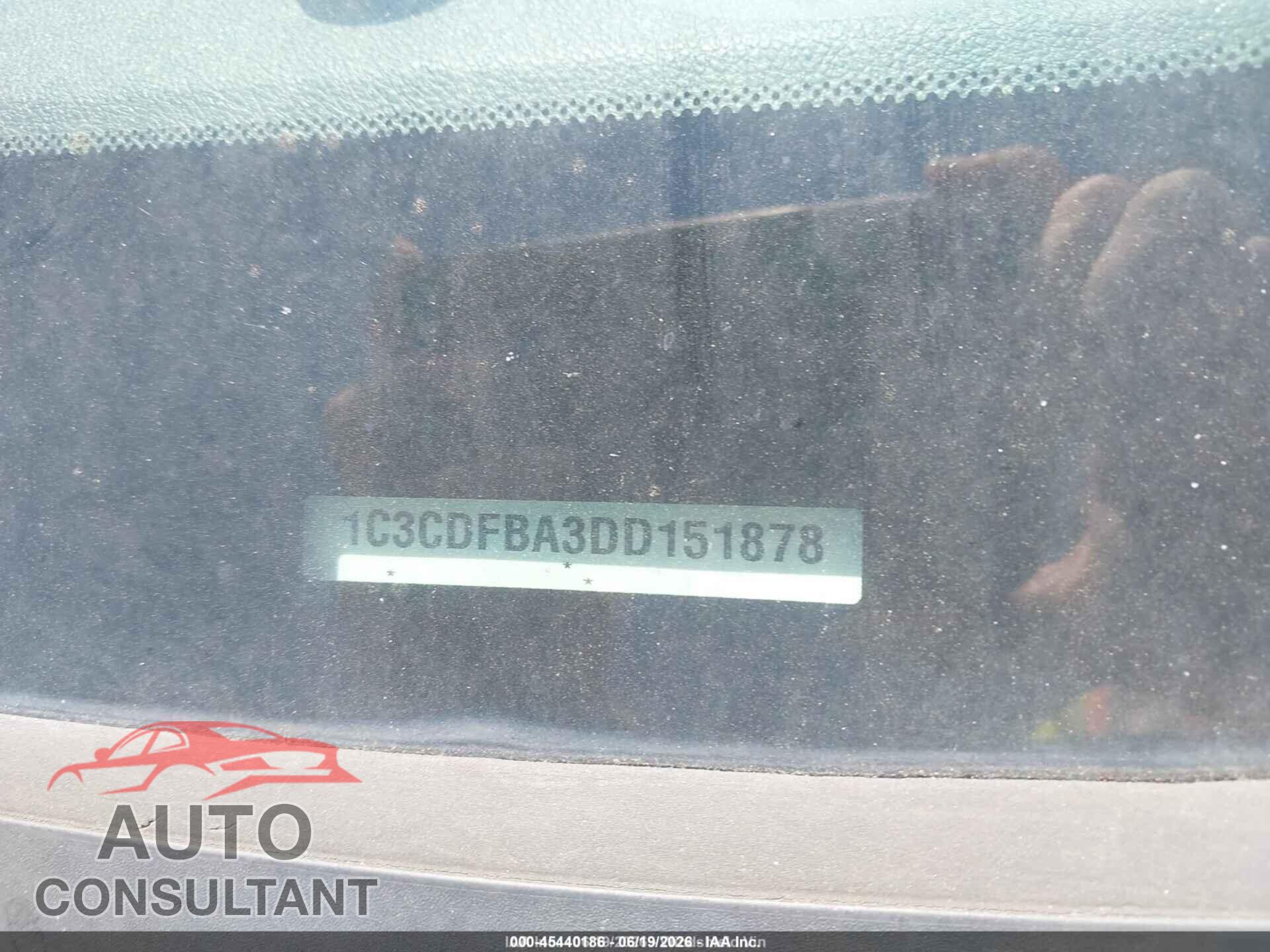 DODGE DART 2013 - 1C3CDFBA3DD151878