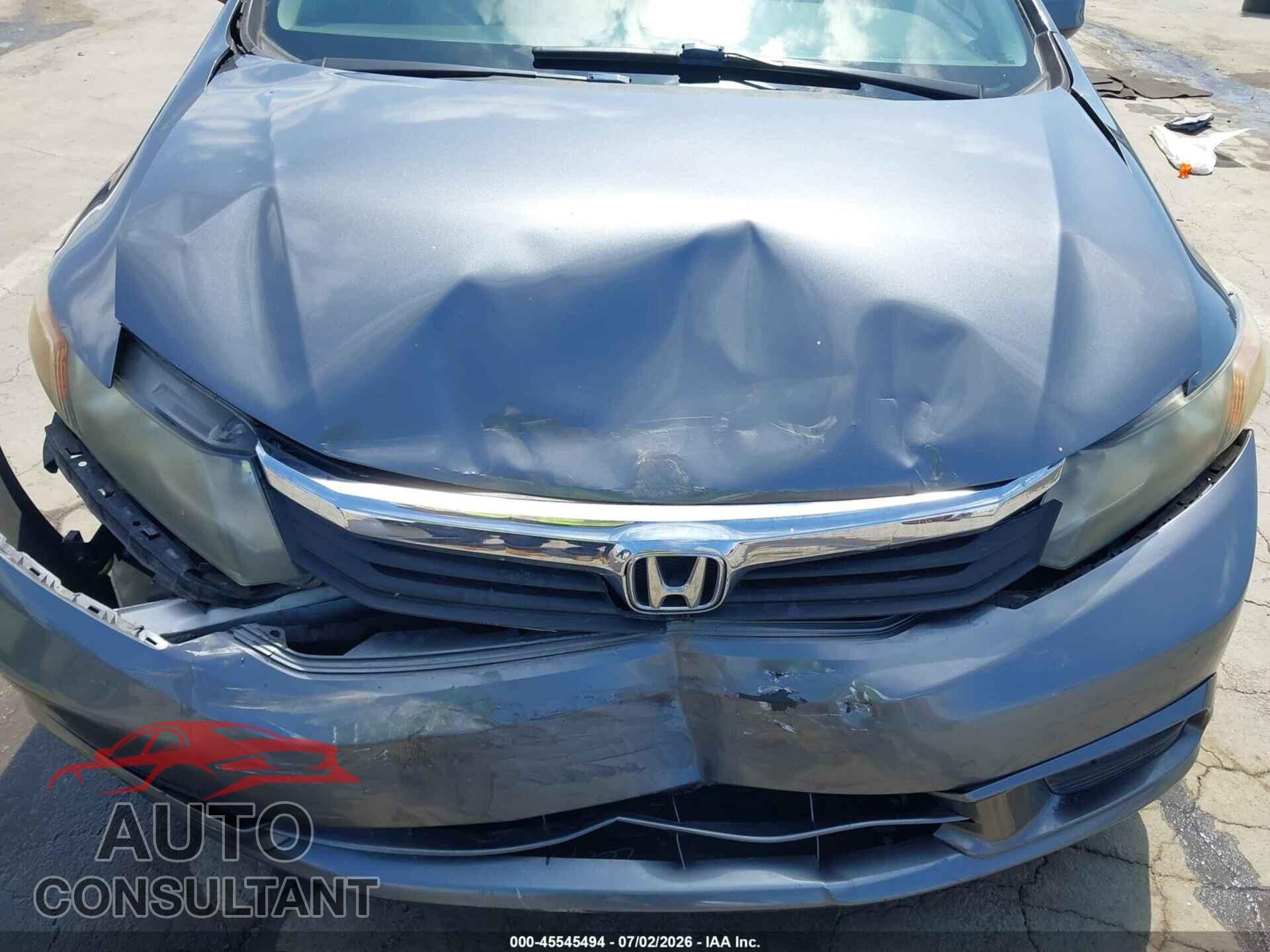 HONDA CIVIC 2012 - 19XFB2F8XCE312514