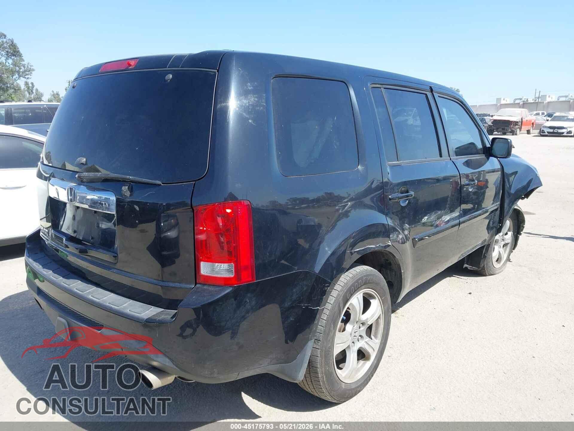 HONDA PILOT 2014 - 5FNYF3H43EB026496