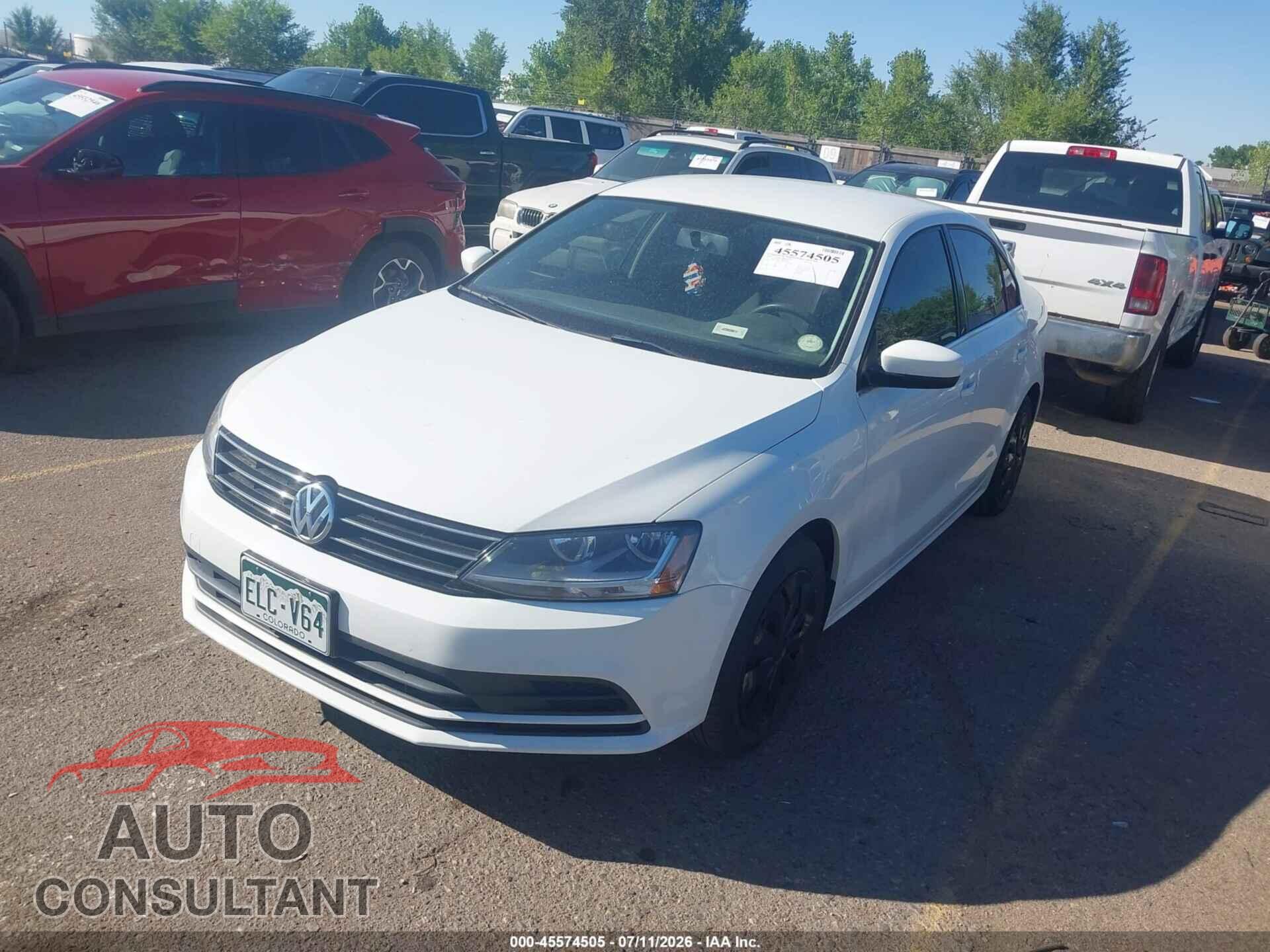 VOLKSWAGEN JETTA 2017 - 3VW2B7AJ6HM400220