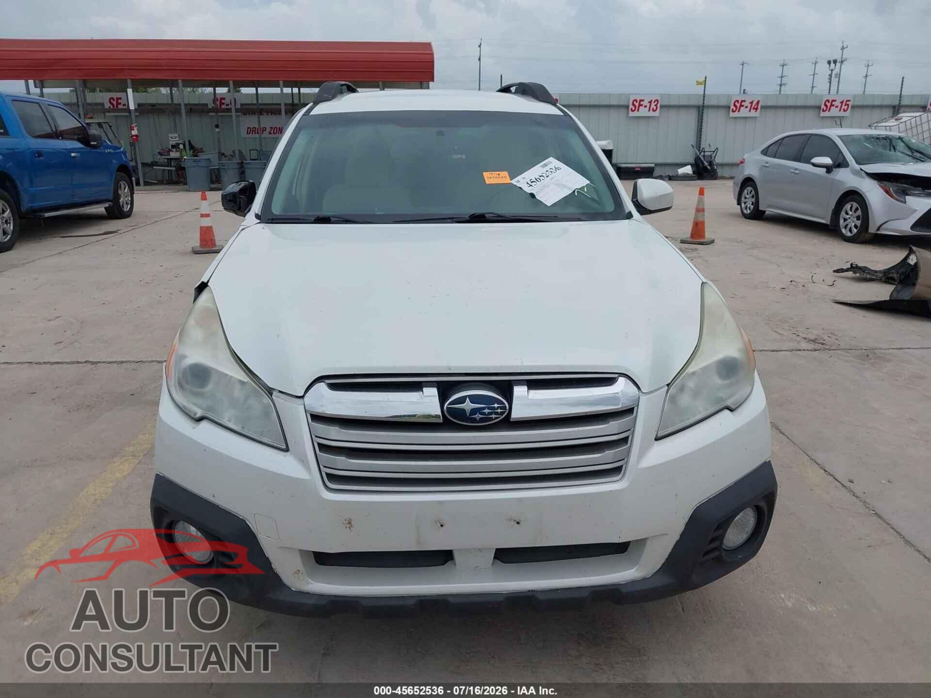 SUBARU OUTBACK 2013 - 4S4BRCCC2D3293227