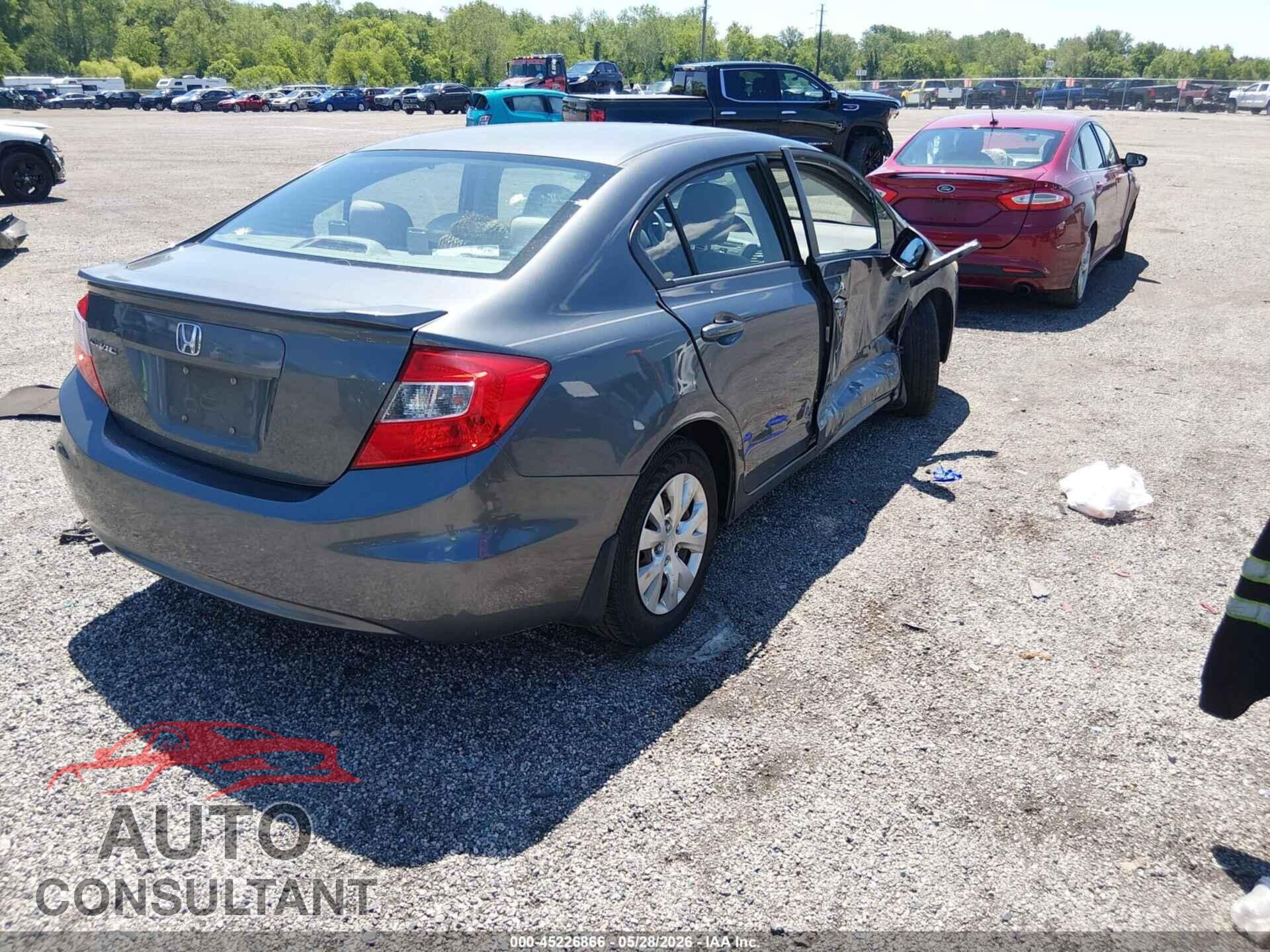 HONDA CIVIC 2012 - 19XFB2F56CE302360