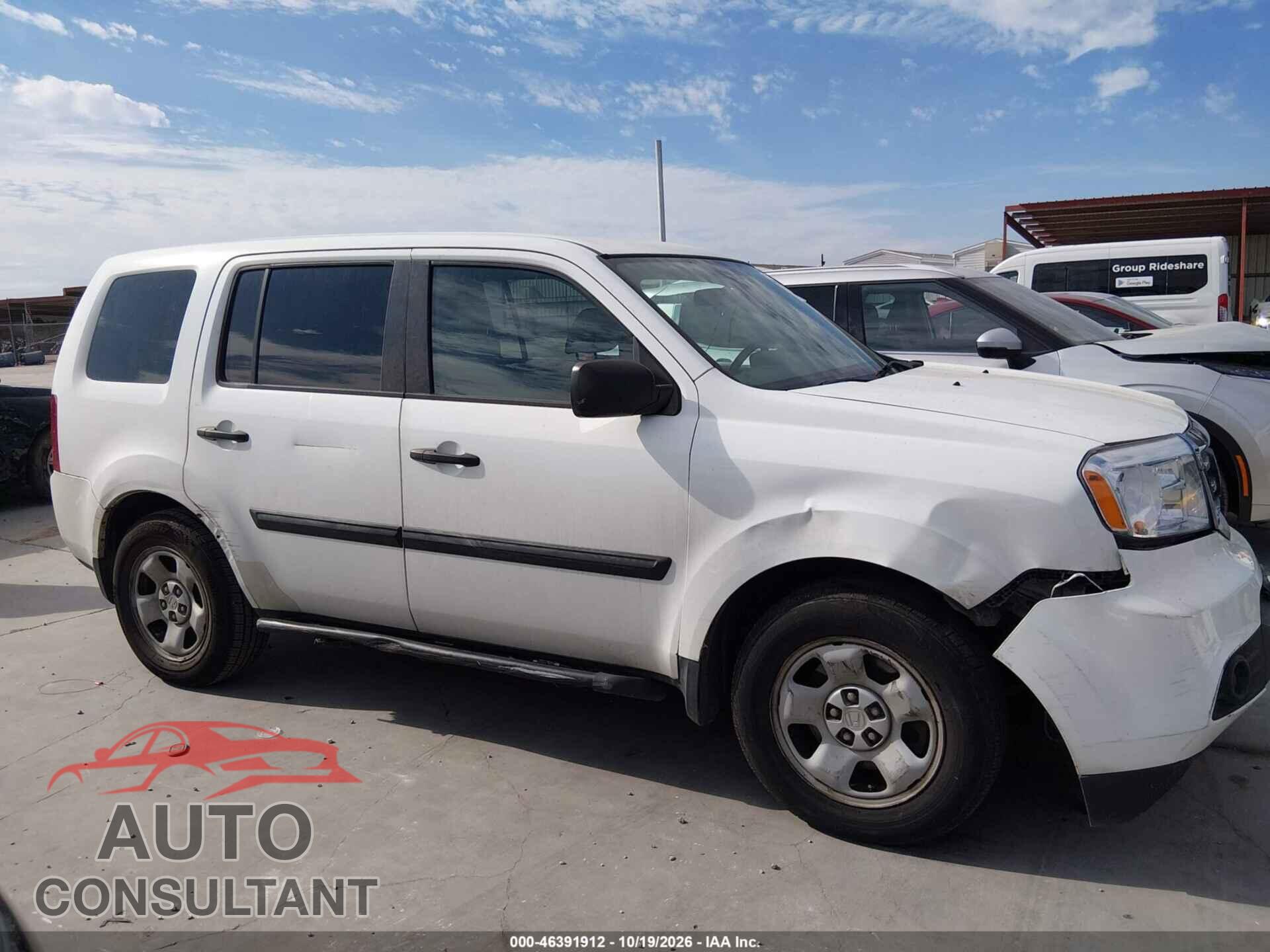 HONDA PILOT 2015 - 5FNYF3H22FB028563
