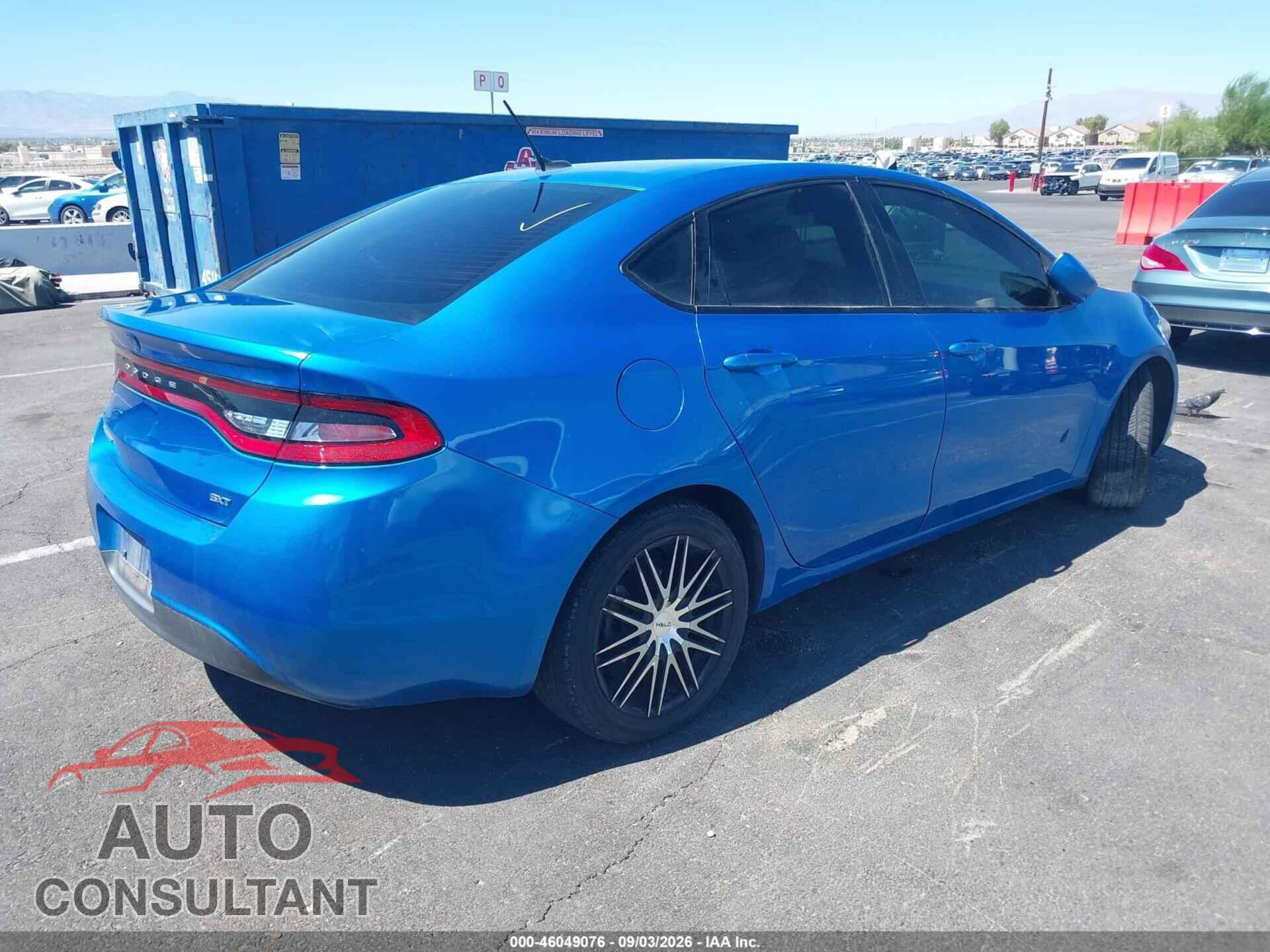 DODGE DART 2015 - 1C3CDFBB3FD277105