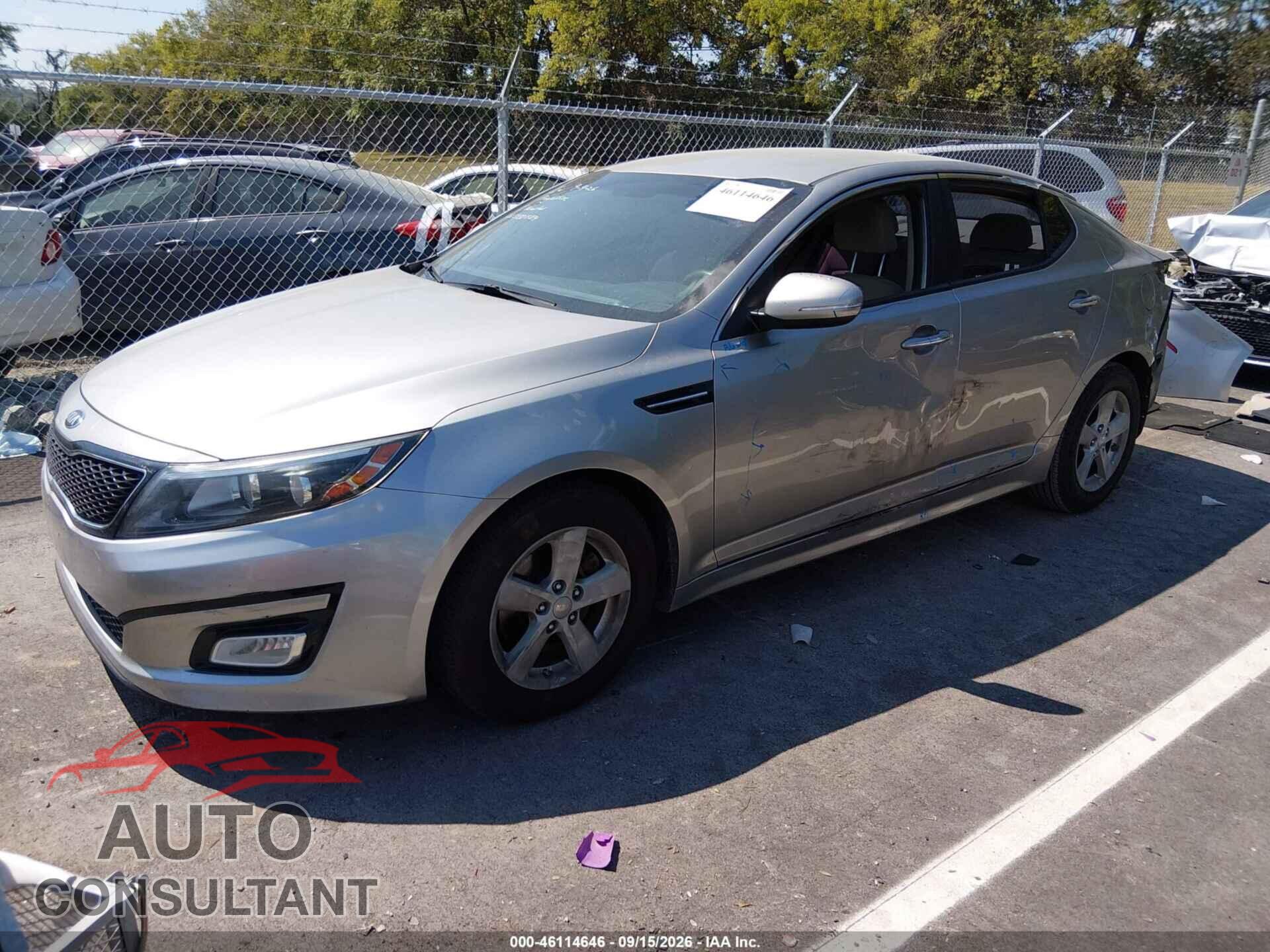 KIA OPTIMA 2015 - KNAGM4A7XF5533021