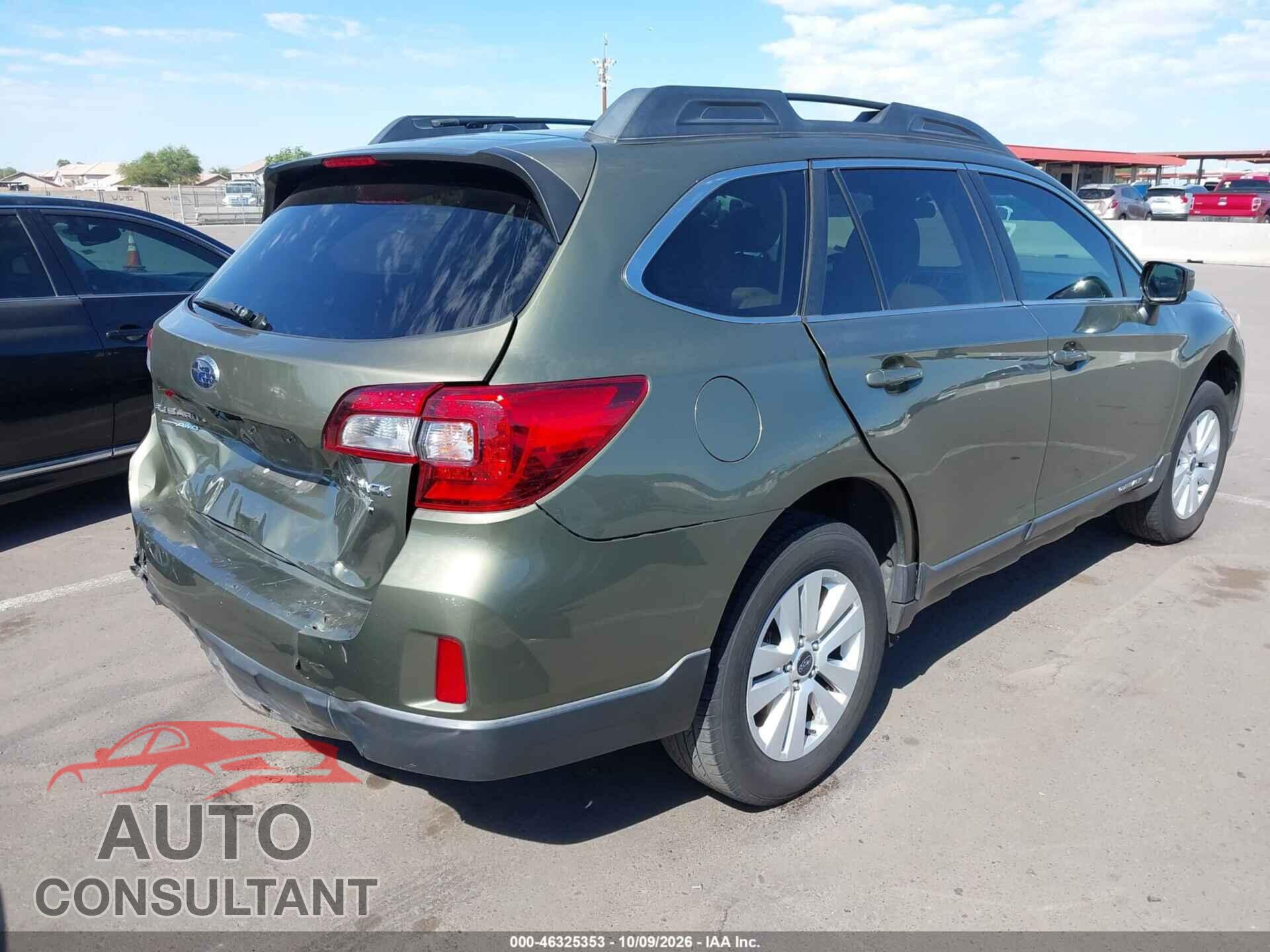 SUBARU OUTBACK 2015 - 4S4BSACC3F3332905