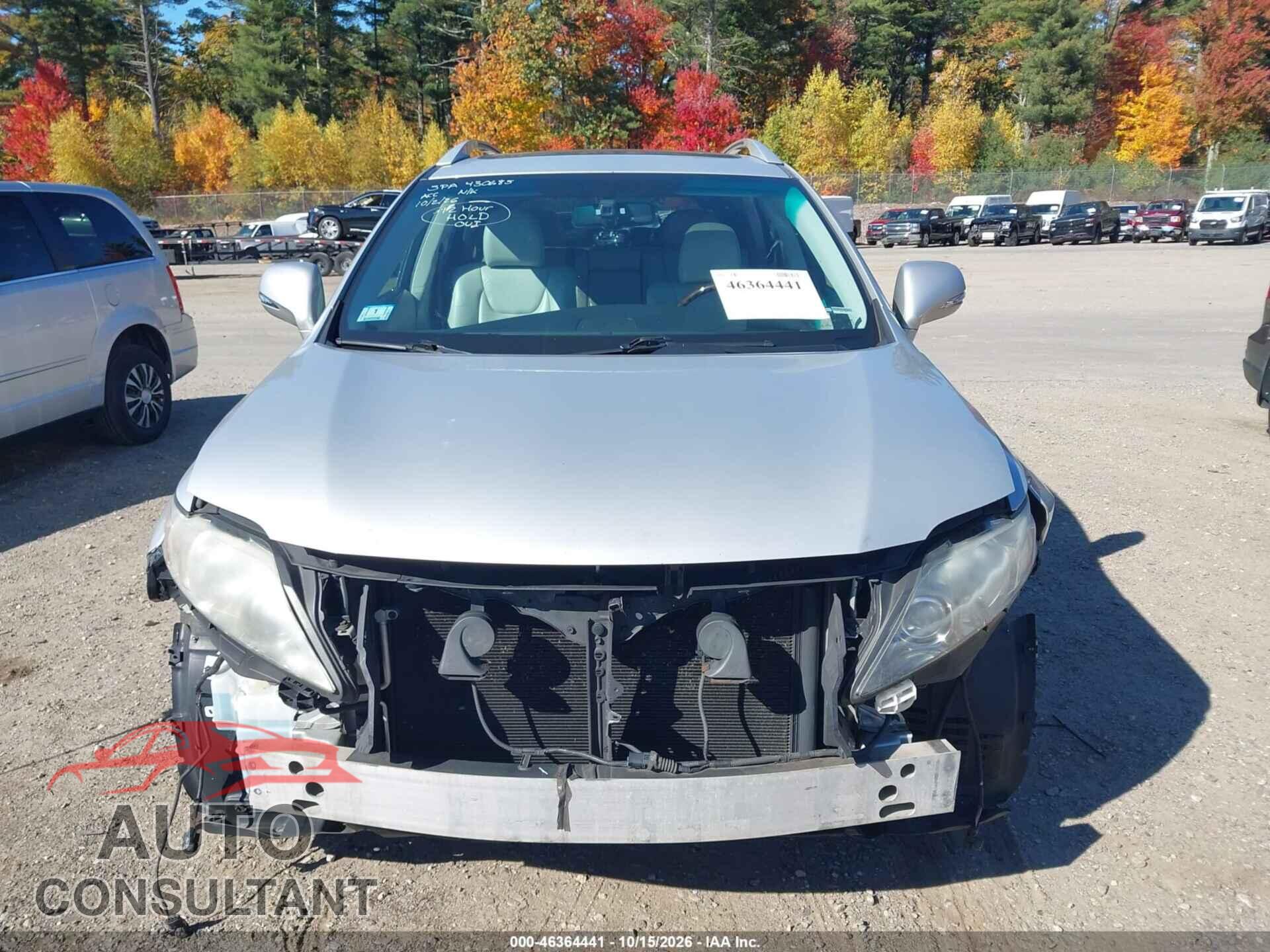 LEXUS RX 350 2012 - 2T2BK1BA2CC123741