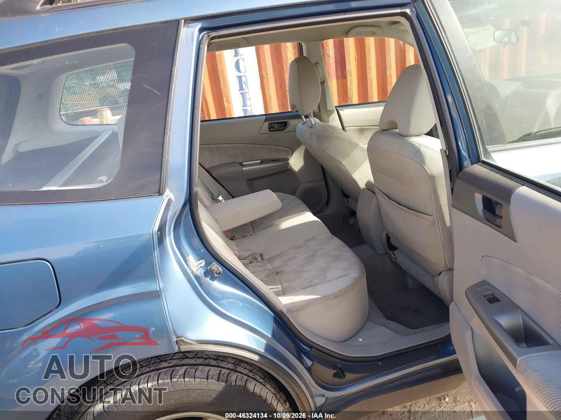 SUBARU FORESTER 2010 - JF2SH6BC3AH805314