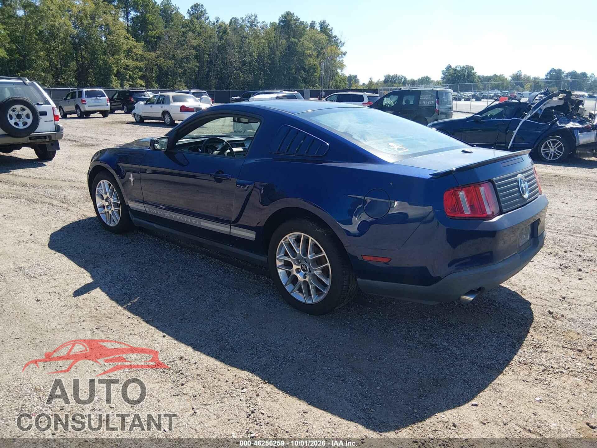 FORD MUSTANG 2012 - 1ZVBP8AM2C5242376