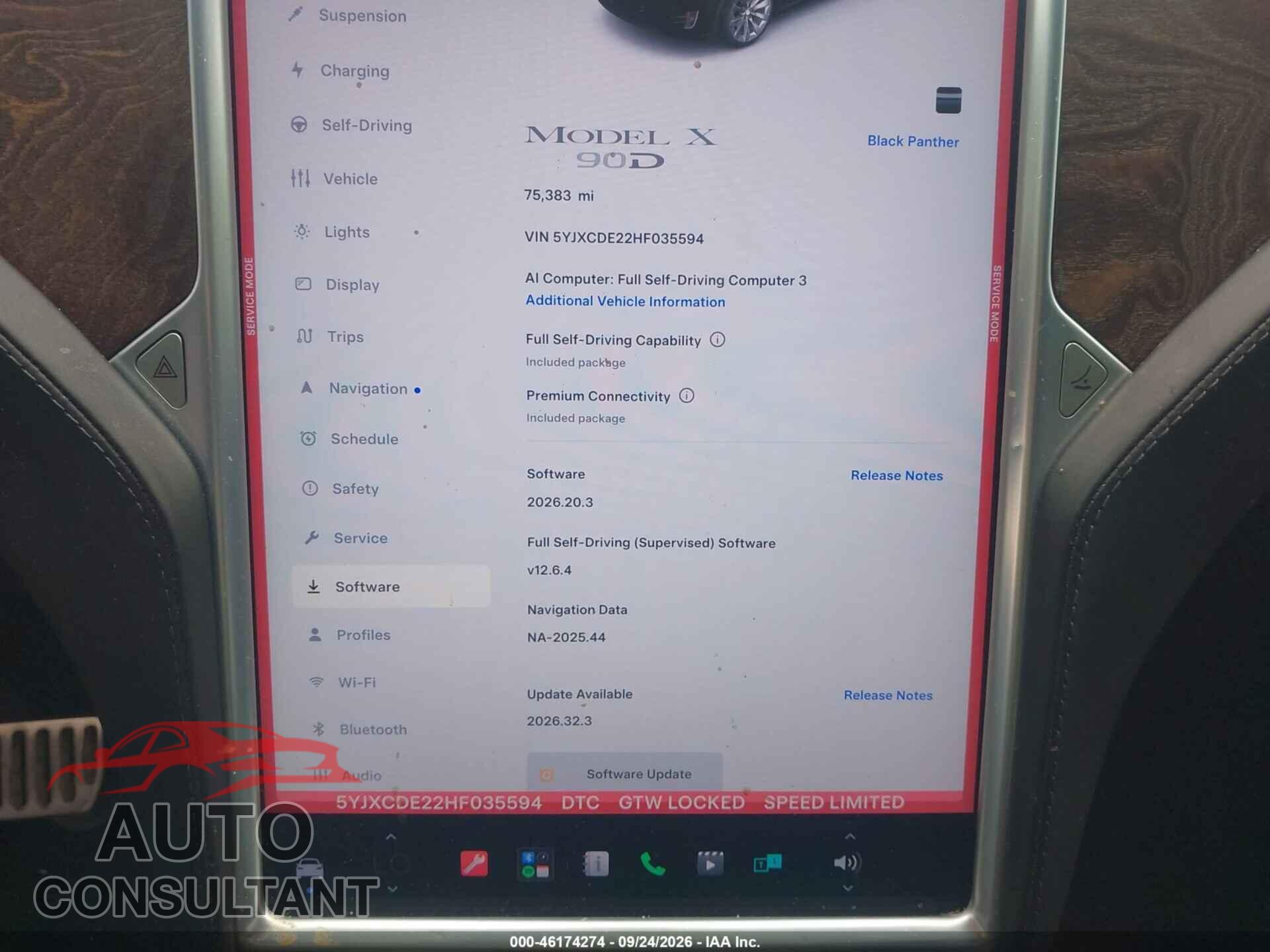 TESLA MODEL X 2017 - 5YJXCDE22HF035594