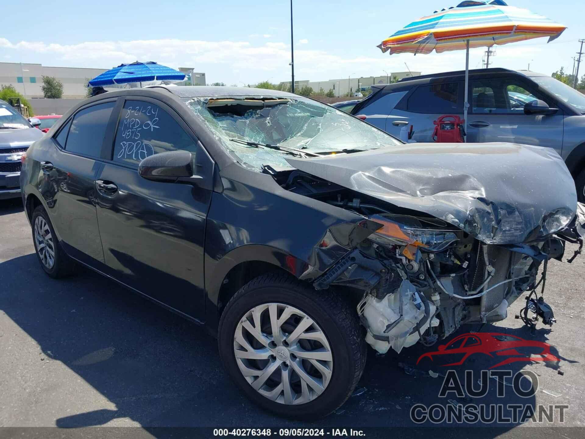 TOYOTA COROLLA 2018 - 2T1BURHE0JC054875