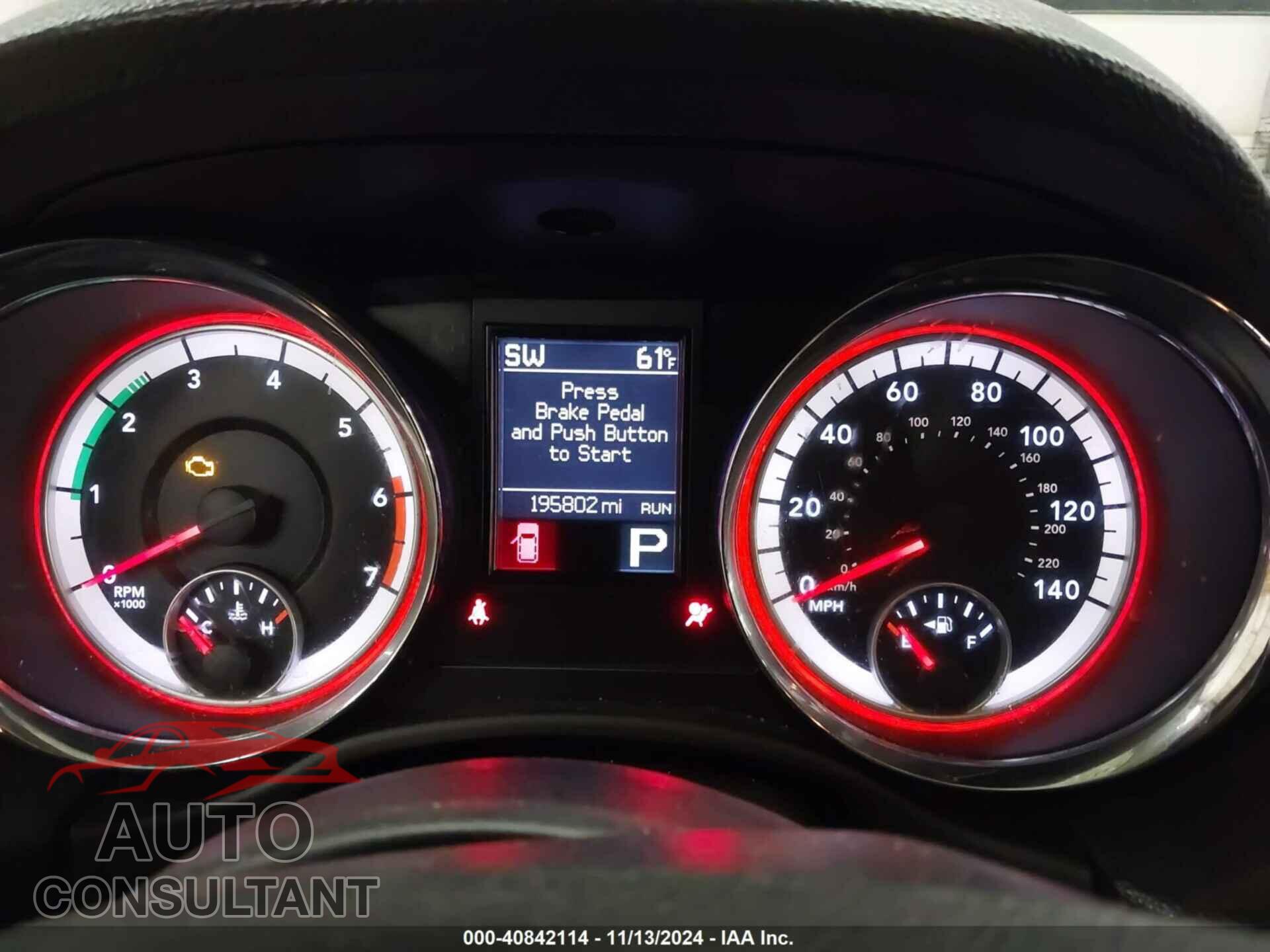 DODGE DURANGO 2011 - 1D4SE5GT9BC695753