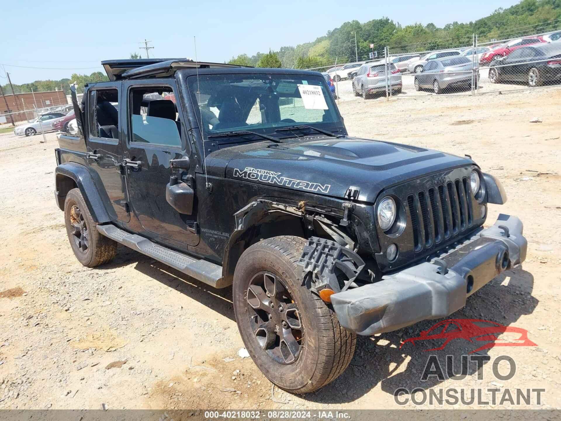 JEEP WRANGLER UNLIMITED 2017 - 1C4BJWEG9HL652866