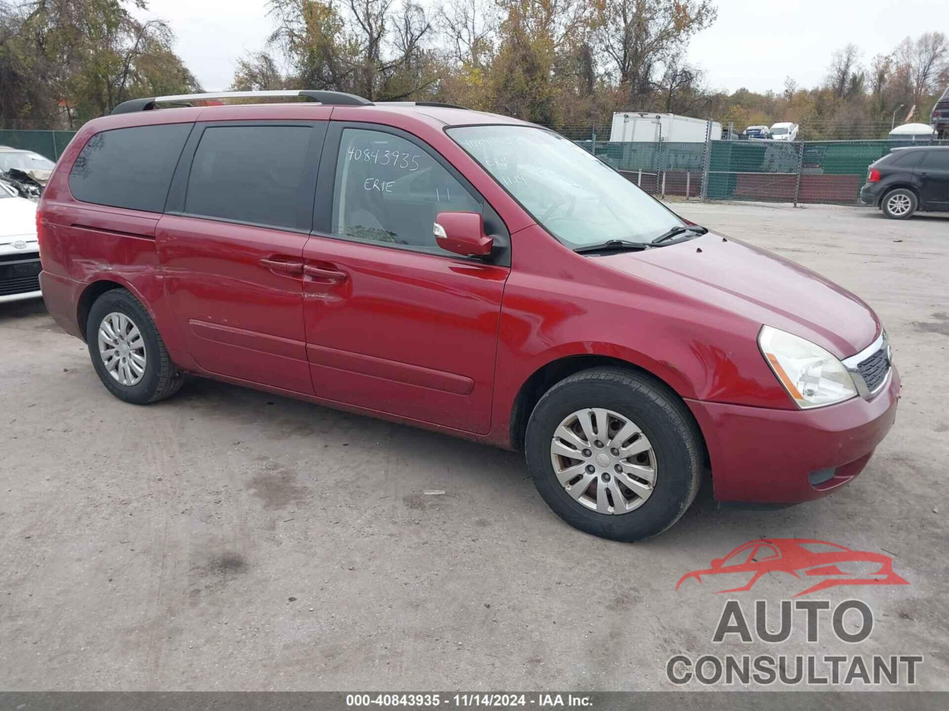 KIA SEDONA 2012 - KNDMG4C72C6453163