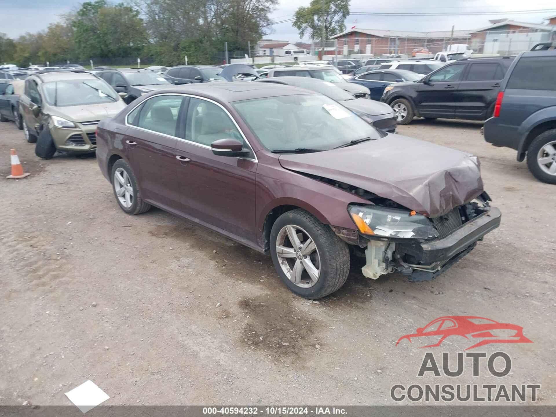 VOLKSWAGEN PASSAT 2013 - 1VWBP7A36DC096126
