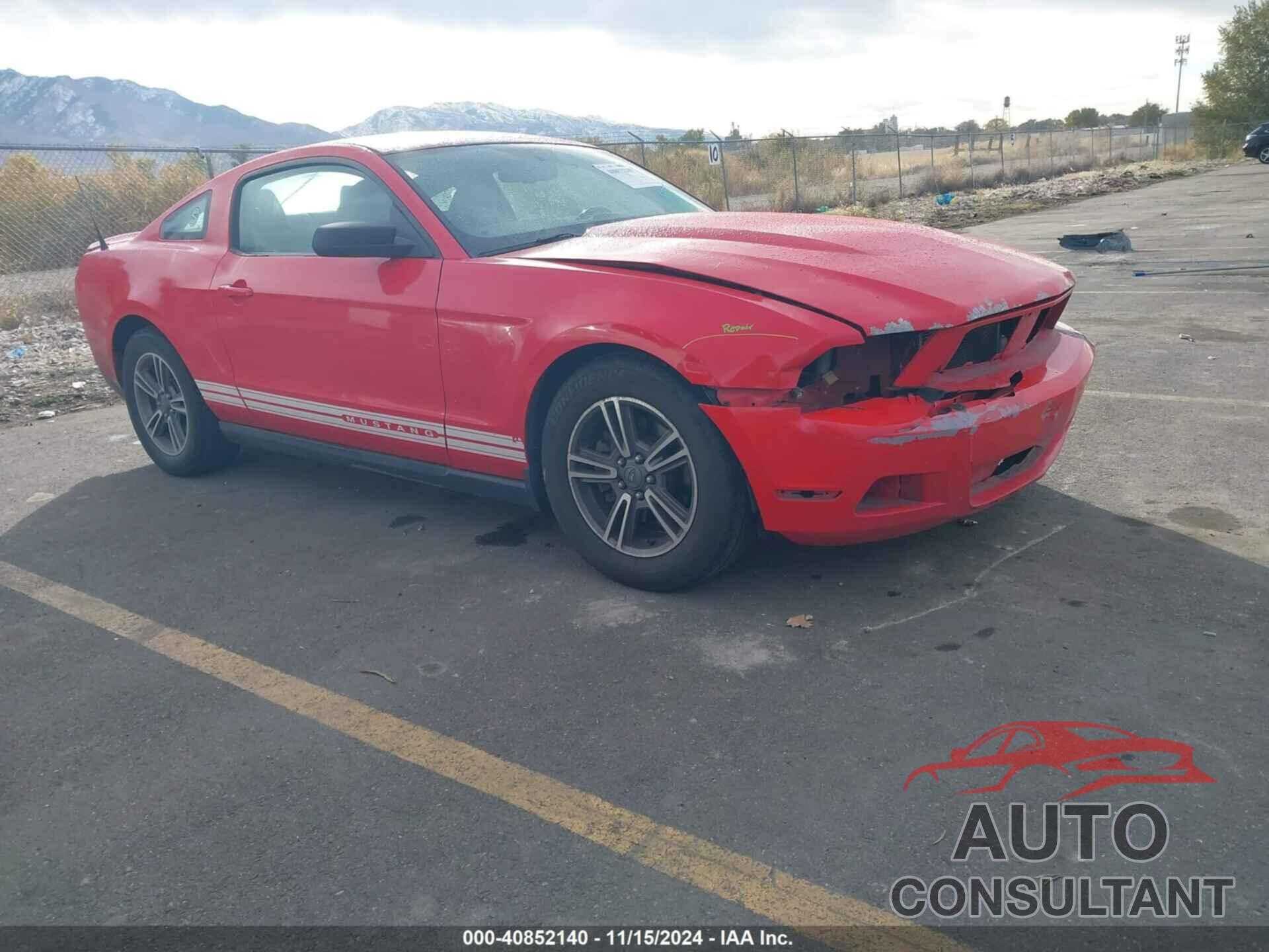 FORD MUSTANG 2012 - 1ZVBP8AM1C5228906