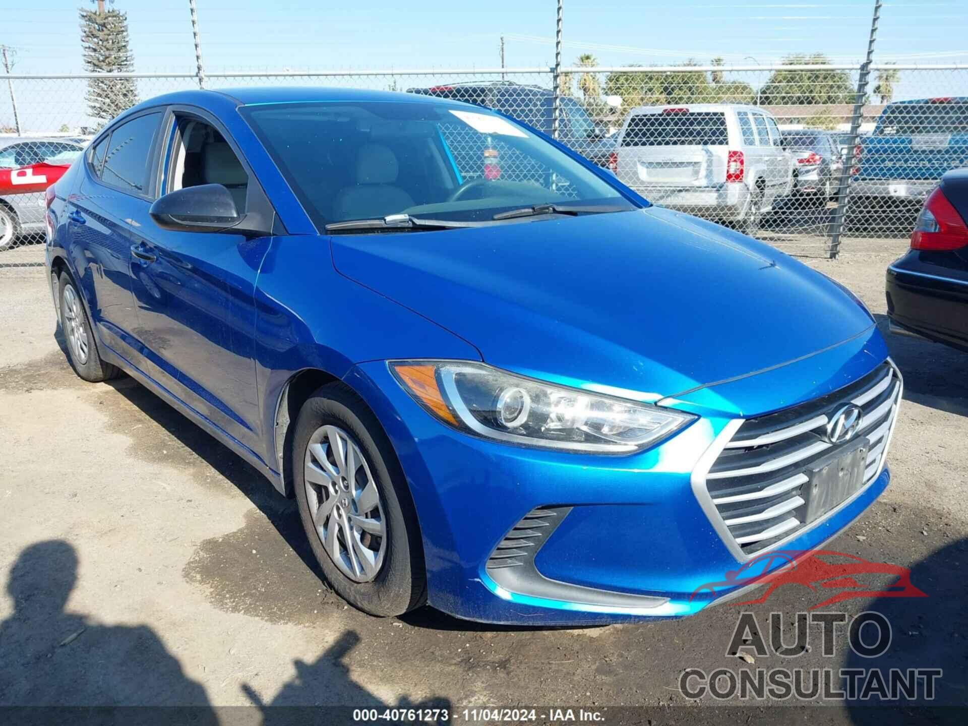 HYUNDAI ELANTRA 2017 - 5NPD74LFXHH096884