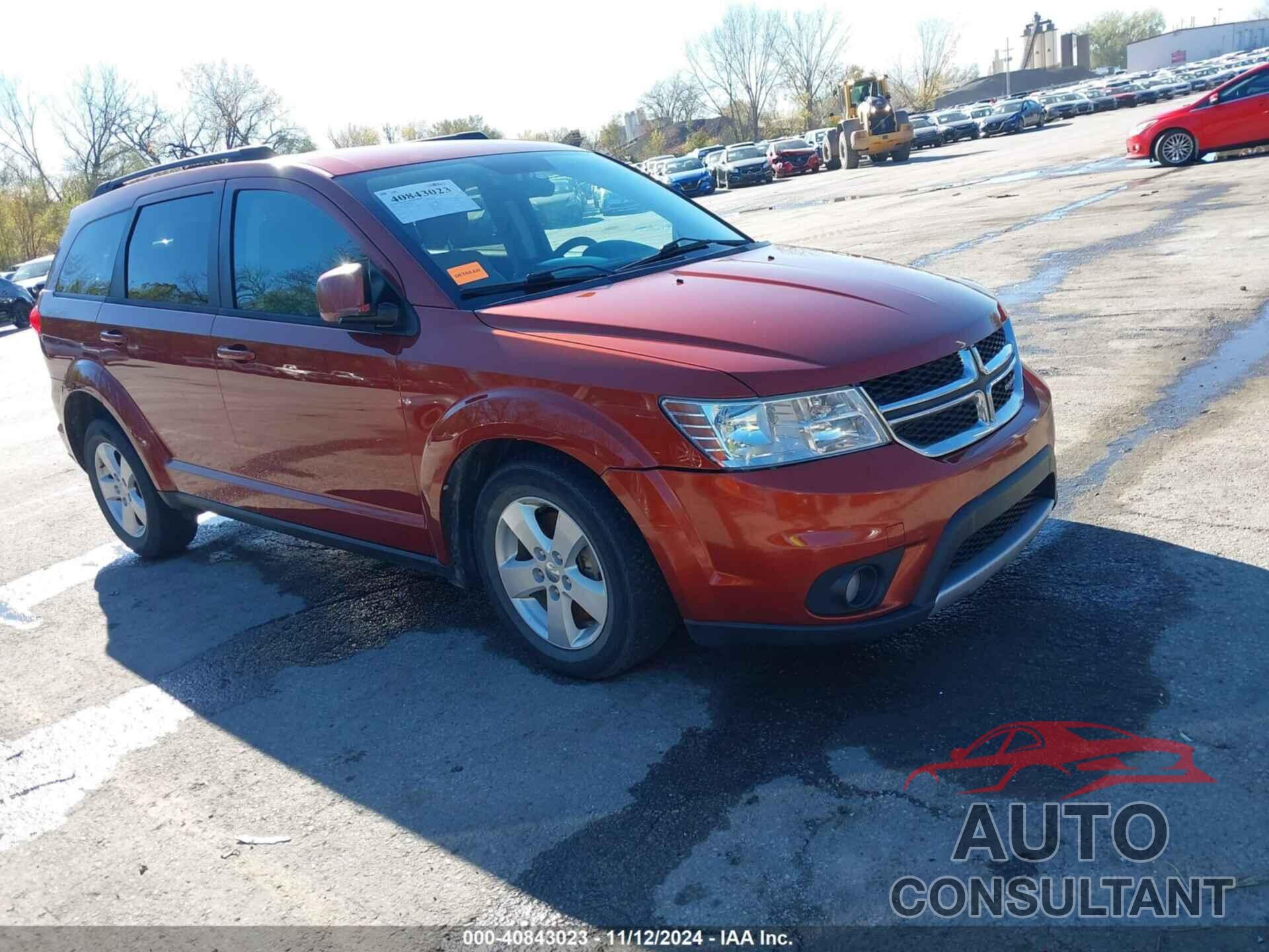 DODGE JOURNEY 2012 - 3C4PDDBG3CT397229