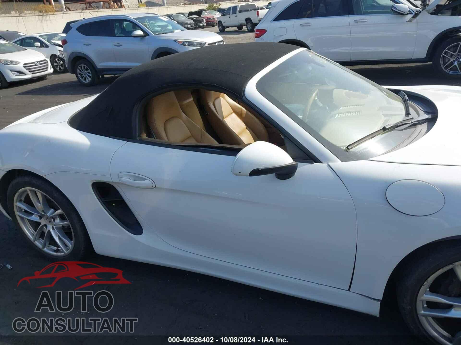 PORSCHE BOXSTER 2016 - WP0CA2A83GS120562