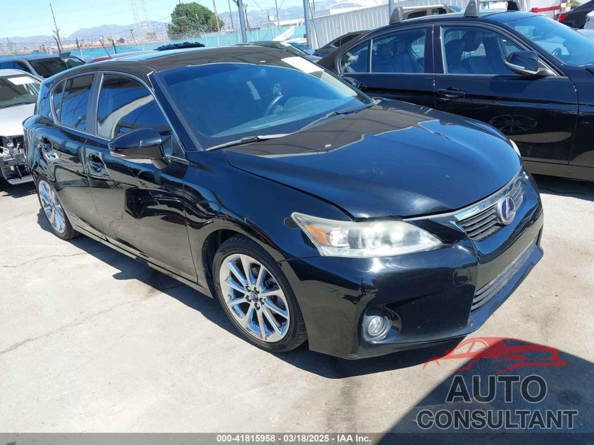 LEXUS CT 200H 2012 - JTHKD5BH0C2093218