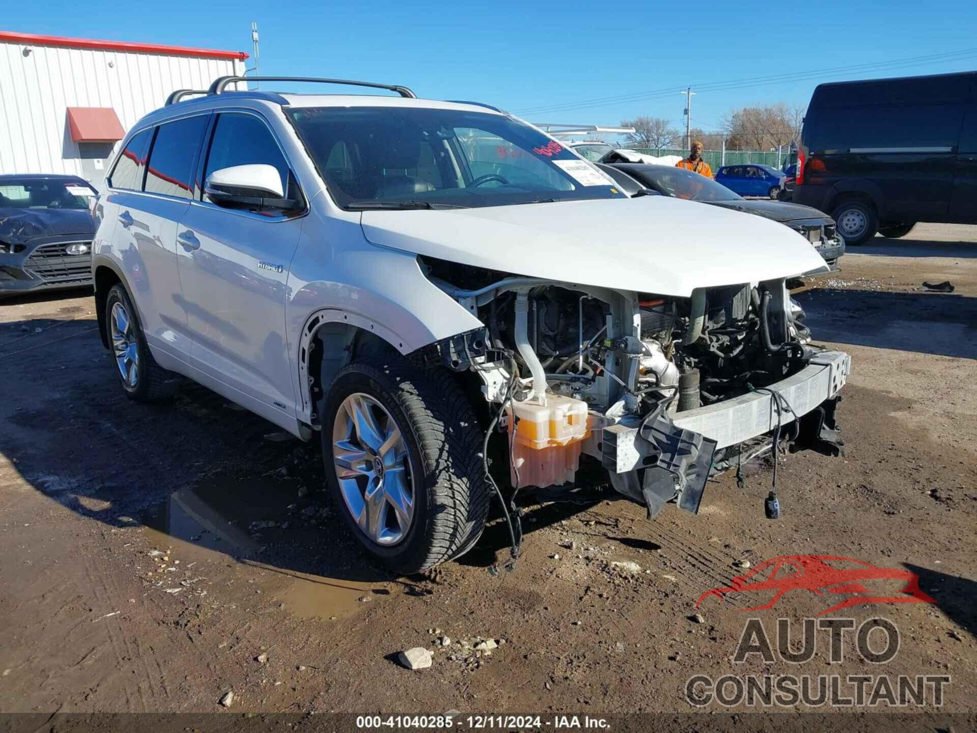 TOYOTA HIGHLANDER HYBRID 2016 - 5TDDCRFH4GS017756