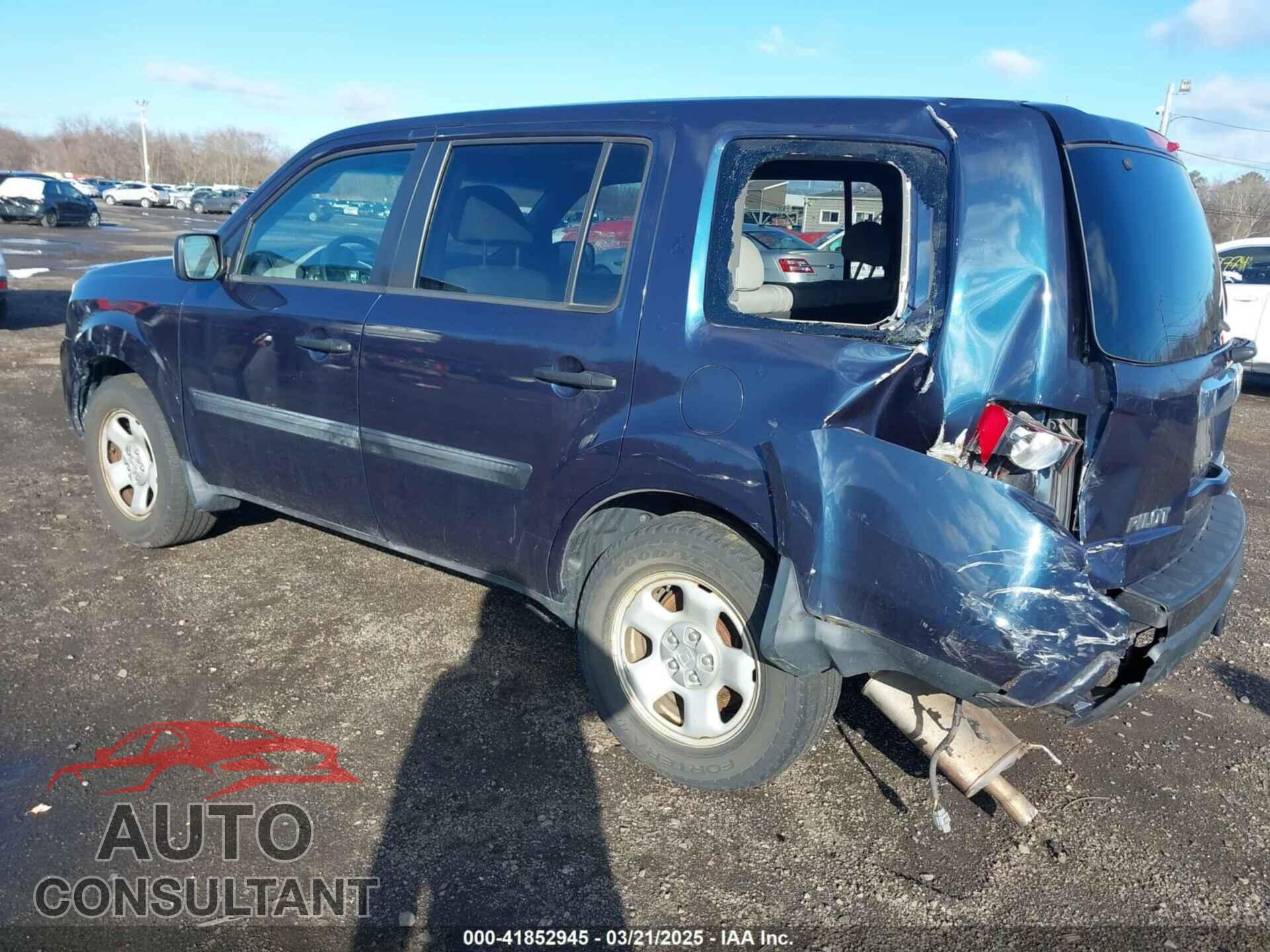 HONDA PILOT 2011 - 5FNYF4H28BB089206
