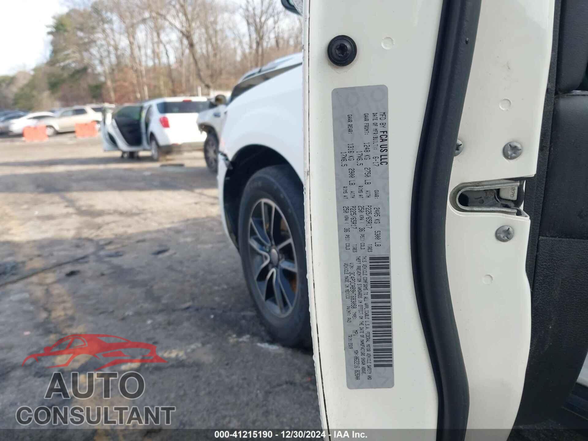 DODGE JOURNEY 2017 - 3C4PDCAB9HT683058