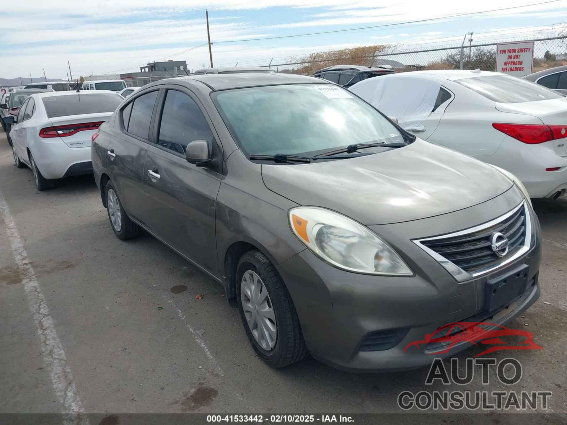 NISSAN VERSA 2012 - 3N1CN7AP1CL928896