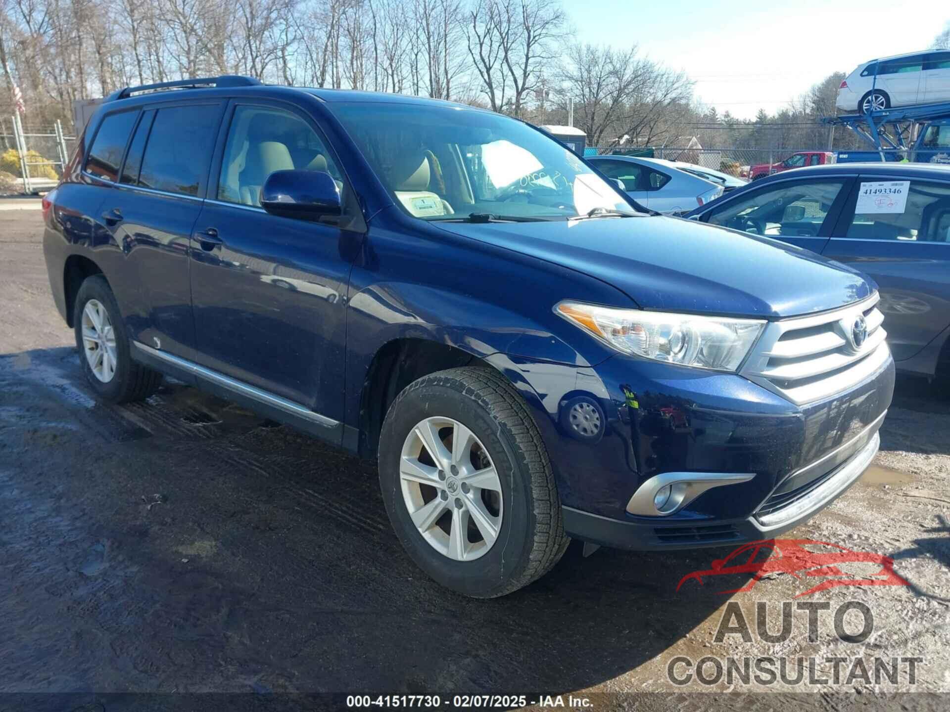TOYOTA HIGHLANDER 2012 - 5TDBK3EH1CS108146