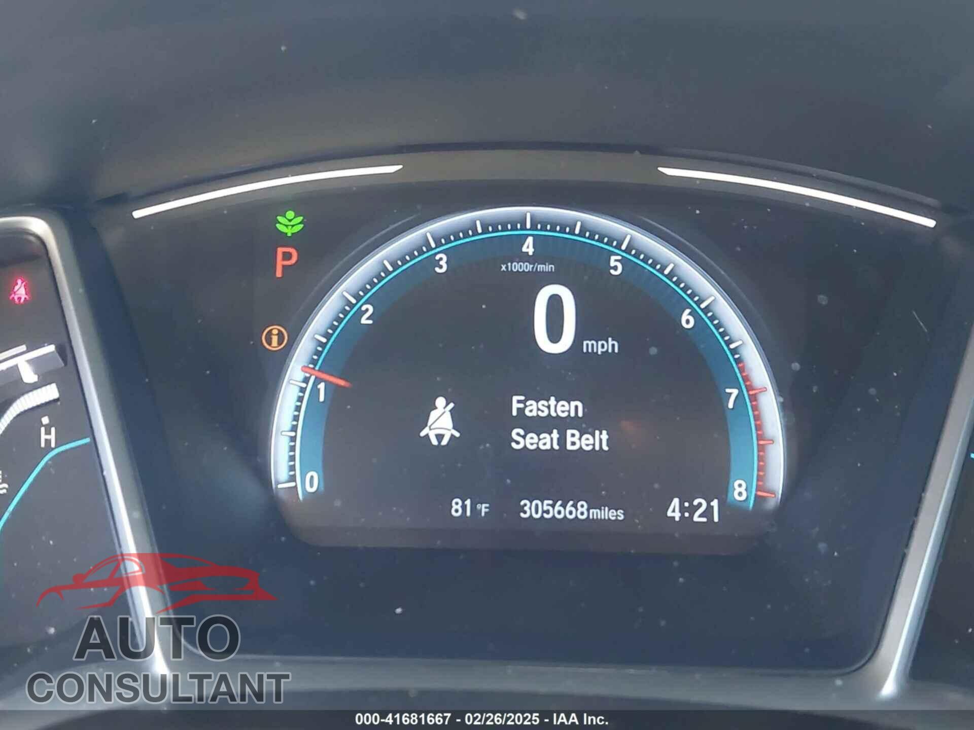 HONDA CIVIC 2017 - 19XFC2F76HE208856