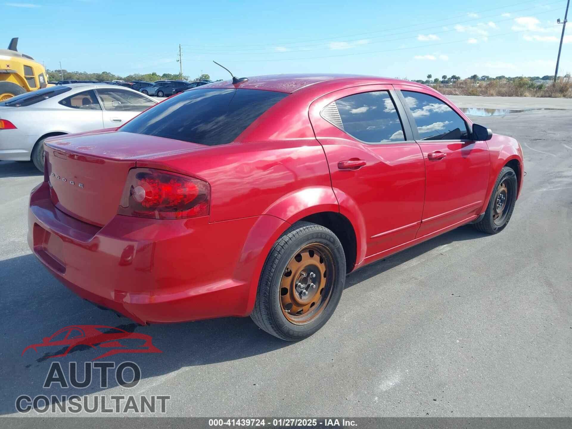 DODGE AVENGER 2013 - 1C3CDZAB8DN588992