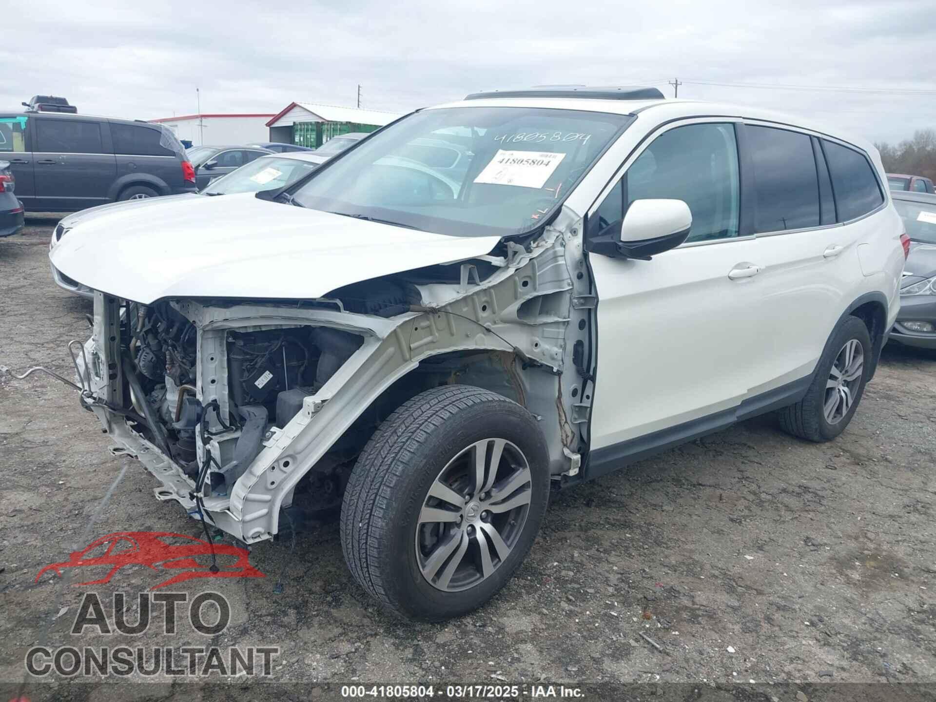 HONDA PILOT 2016 - 5FNYF6H80GB076053