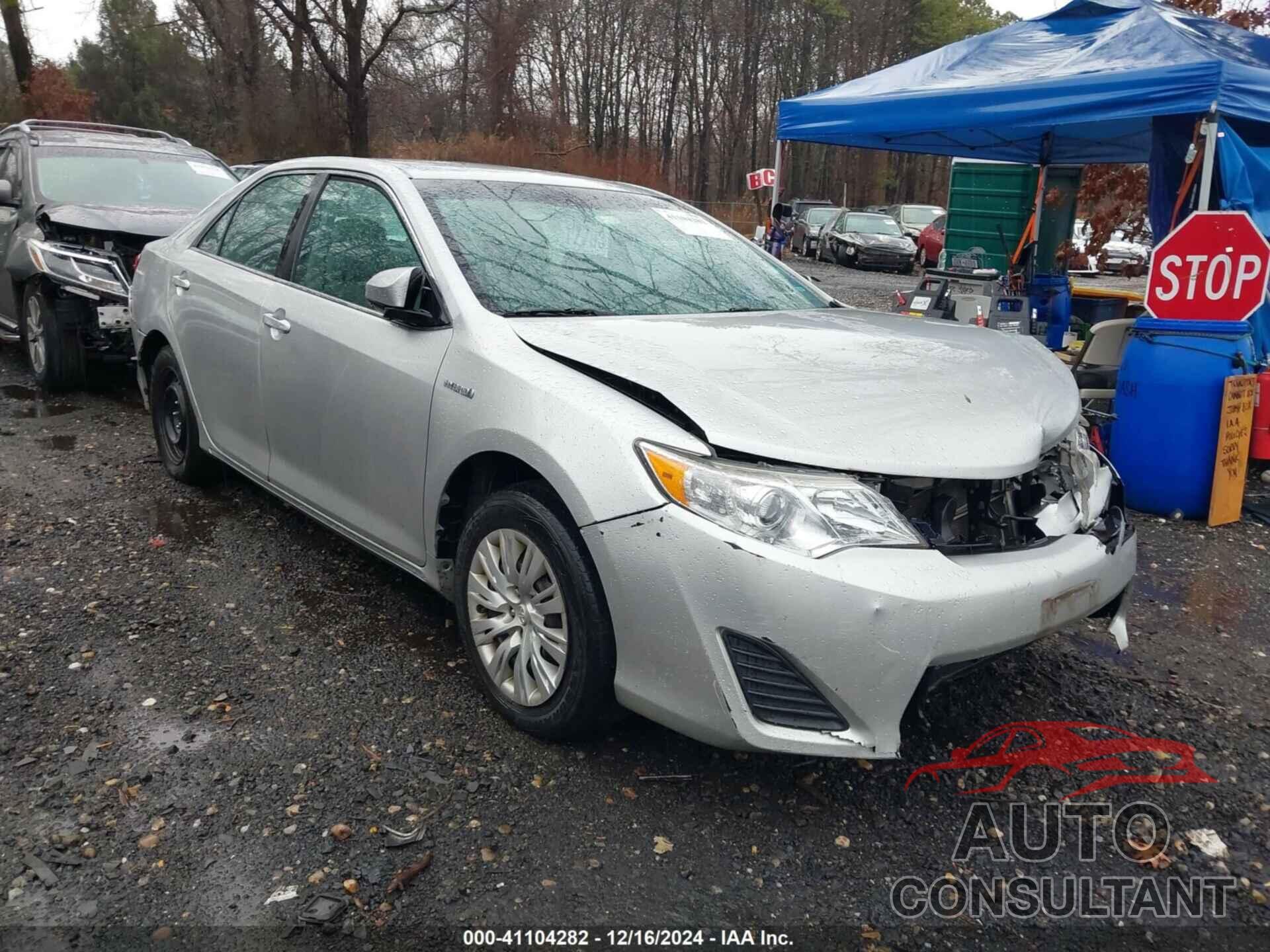 TOYOTA CAMRY HYBRID 2012 - 4T1BD1FK2CU042755