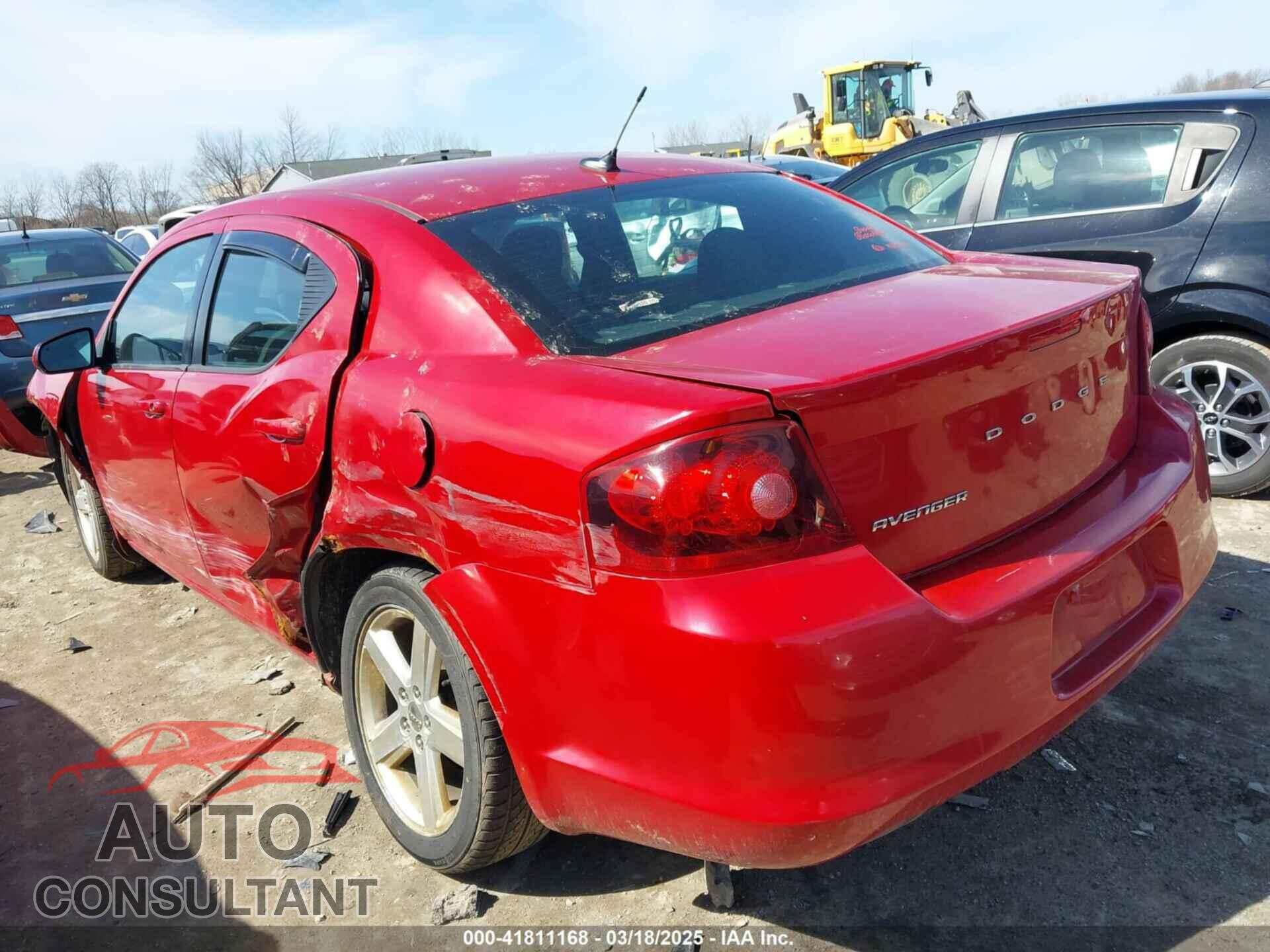 DODGE AVENGER 2012 - 1C3CDZCB2CN147693
