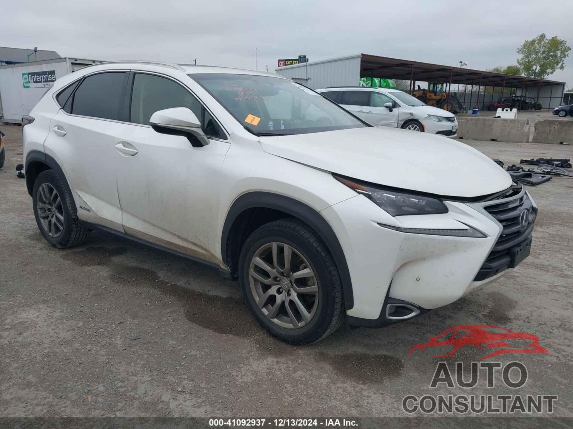 LEXUS NX 300H 2016 - JTJBJRBZ6G2033327