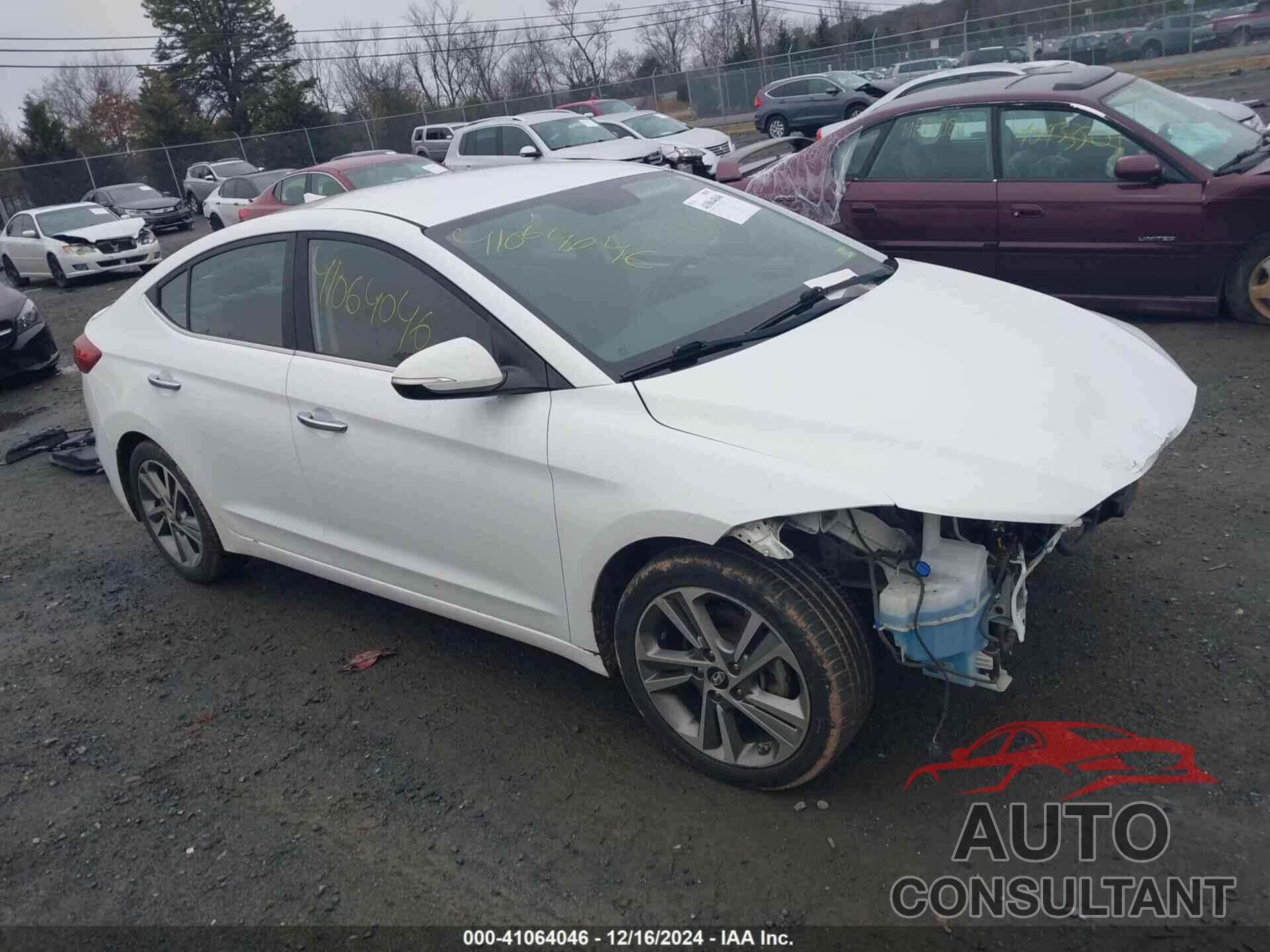 HYUNDAI ELANTRA 2017 - 5NPD84LF7HH029074