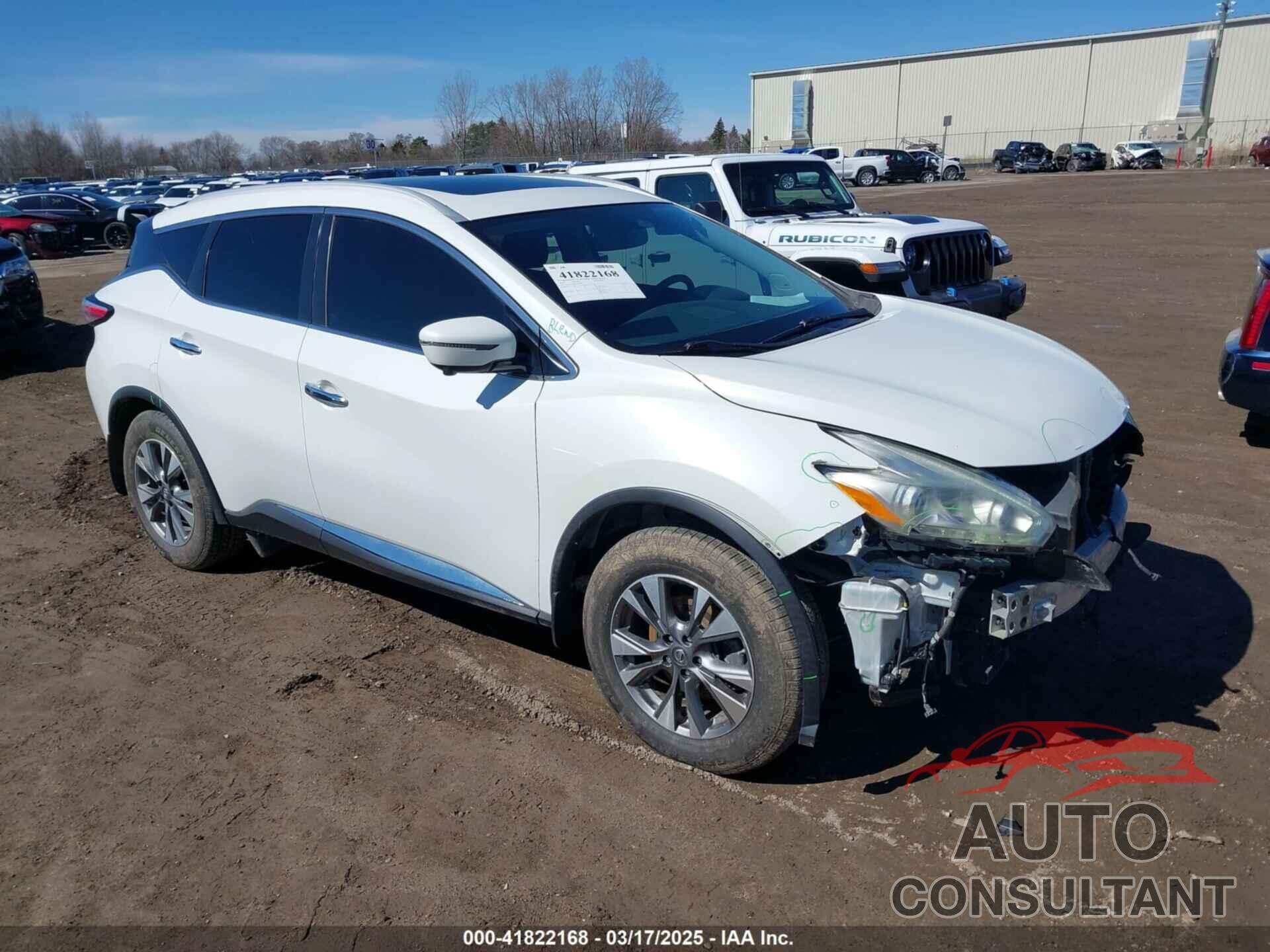 NISSAN MURANO 2016 - 5N1AZ2MH9GN135072