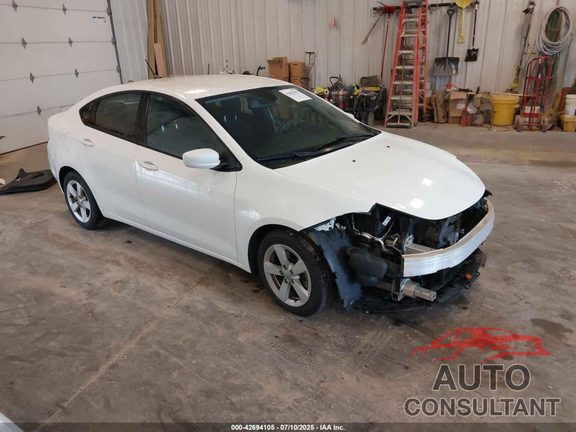 DODGE DART 2015 - 1C3CDFBB0FD128568